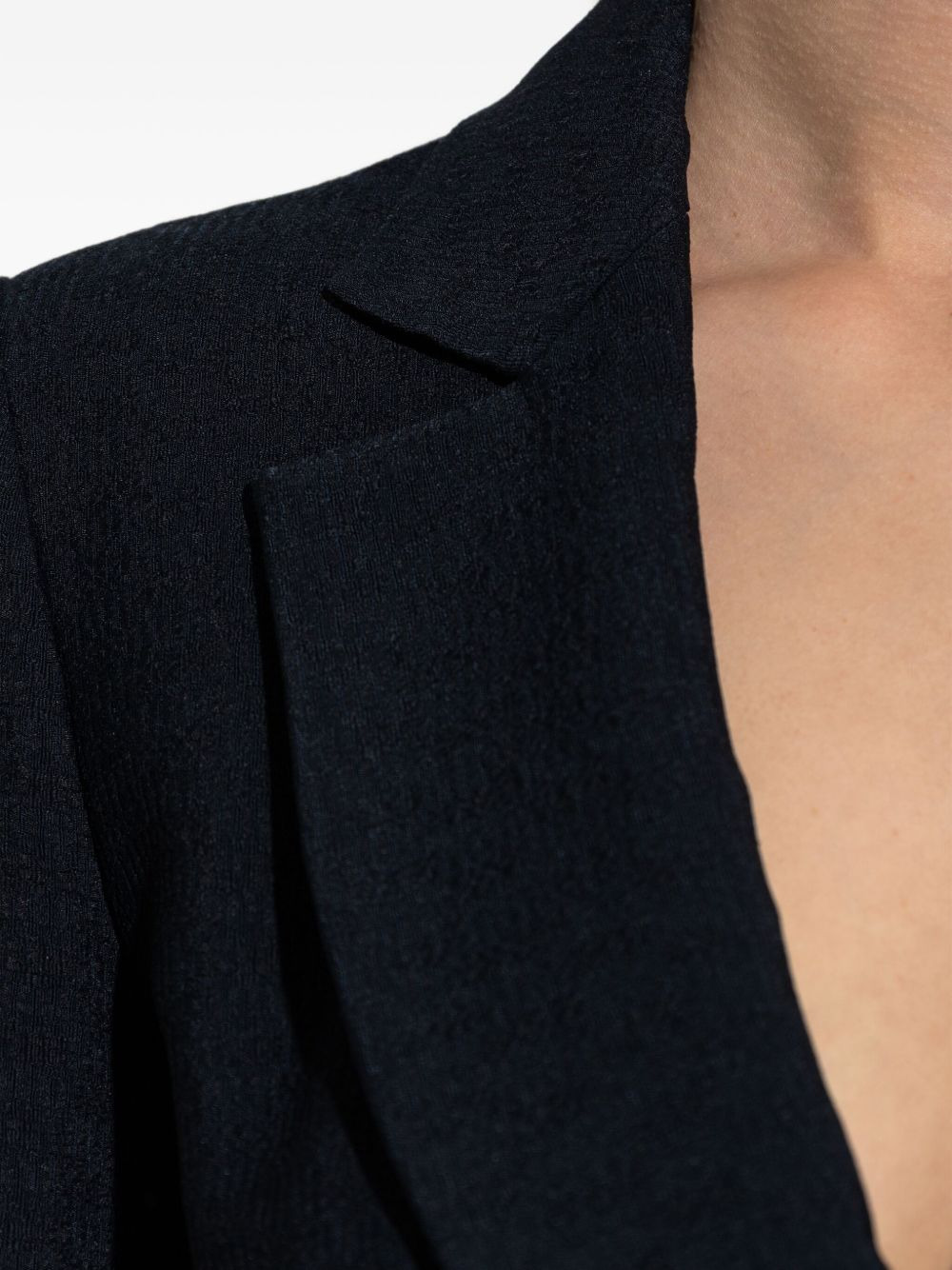 textured wrap blazer - 5