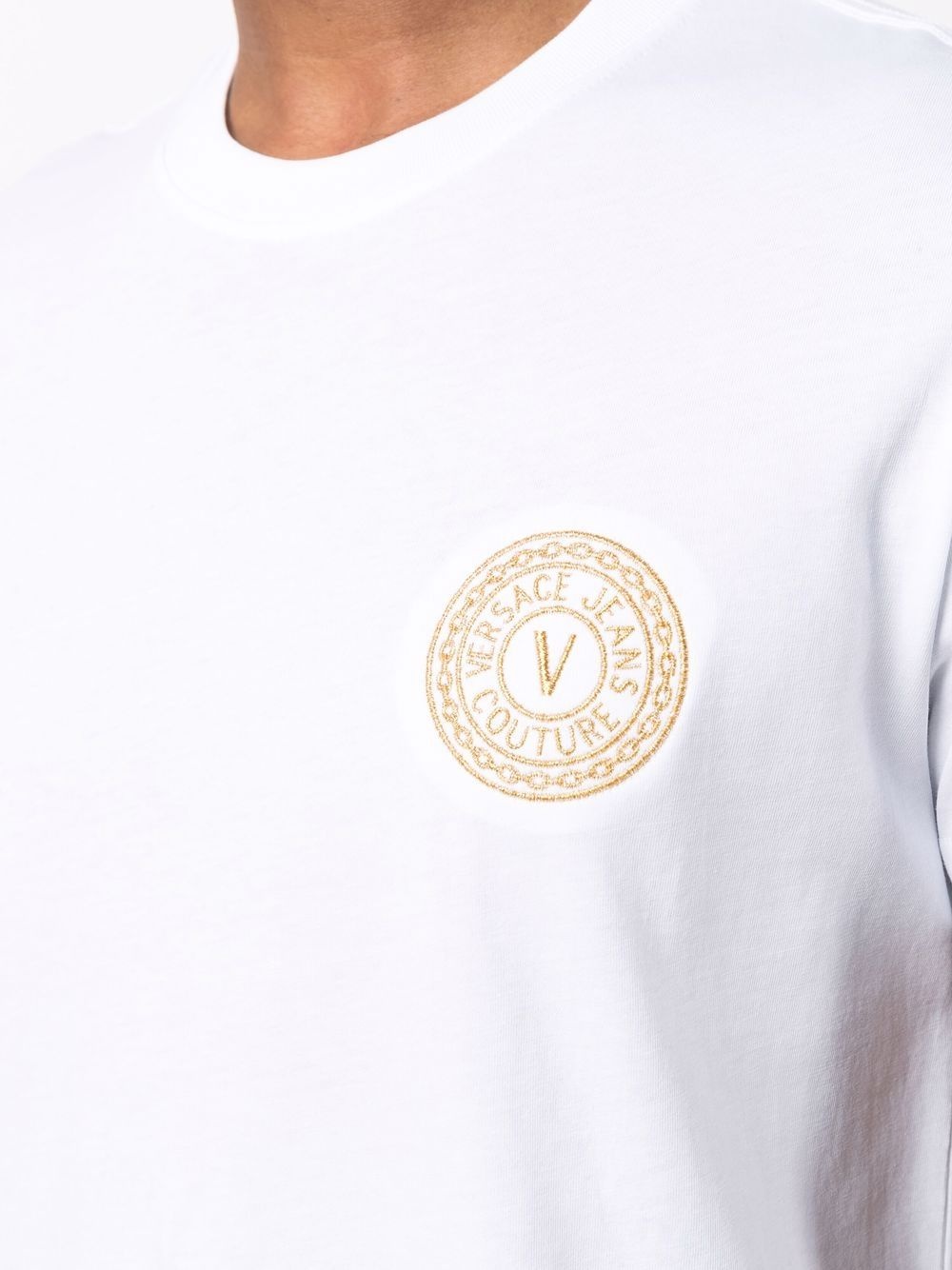 embroidered-logo cotton T-shirt - 5