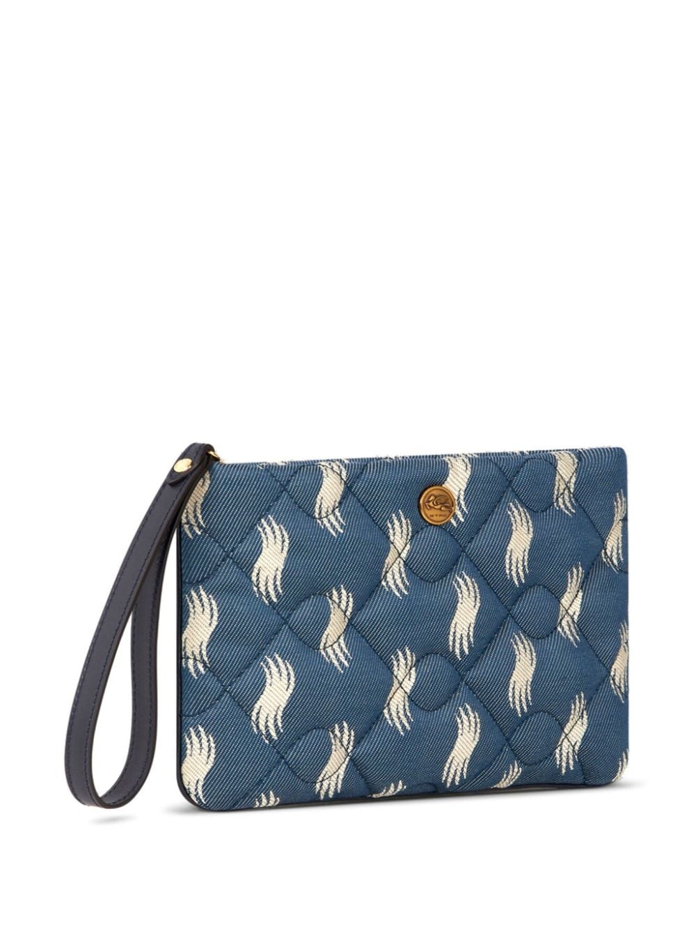 jacquard quilted pouch - 3
