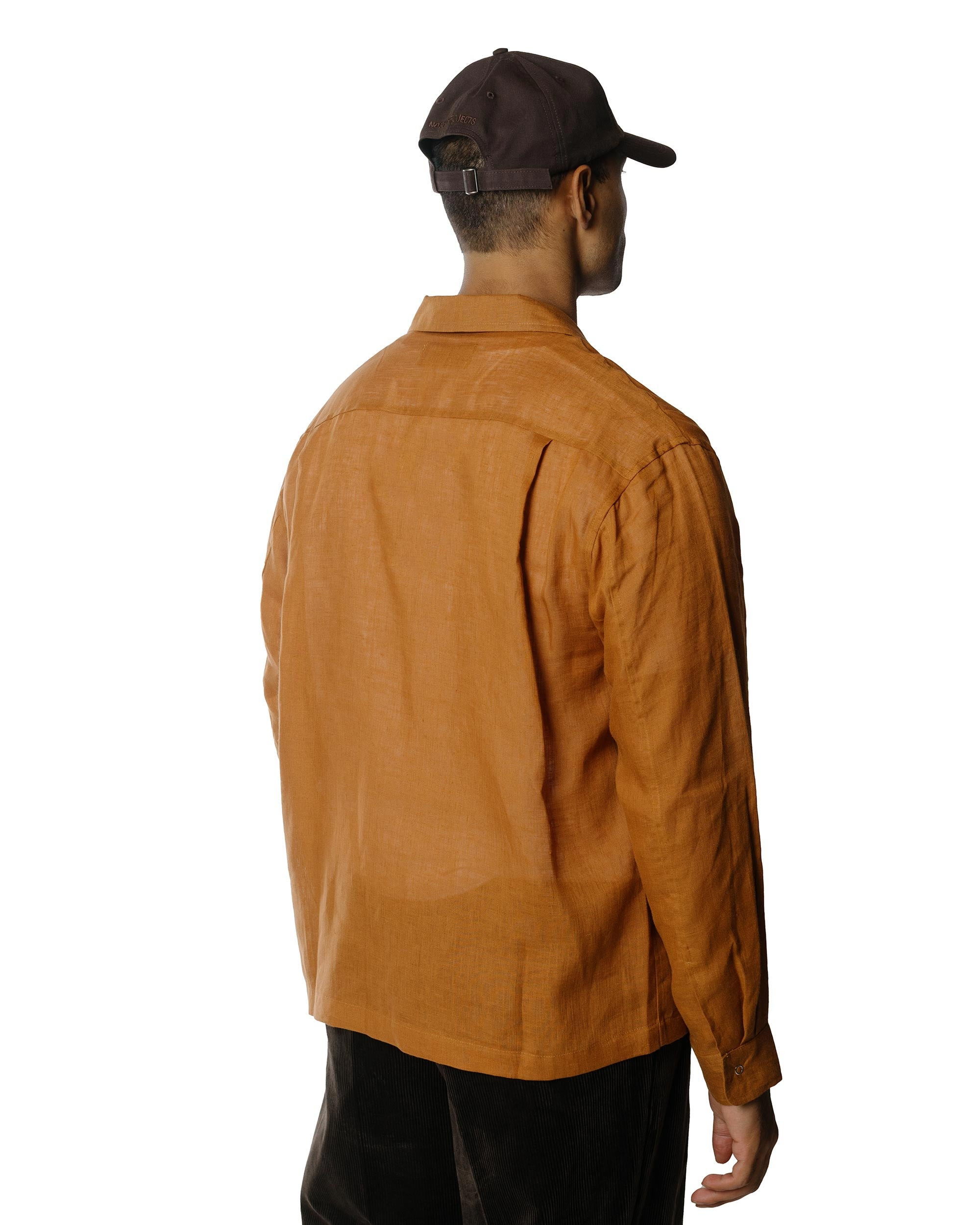 Workshop Shirt Terracotta Linen - 3