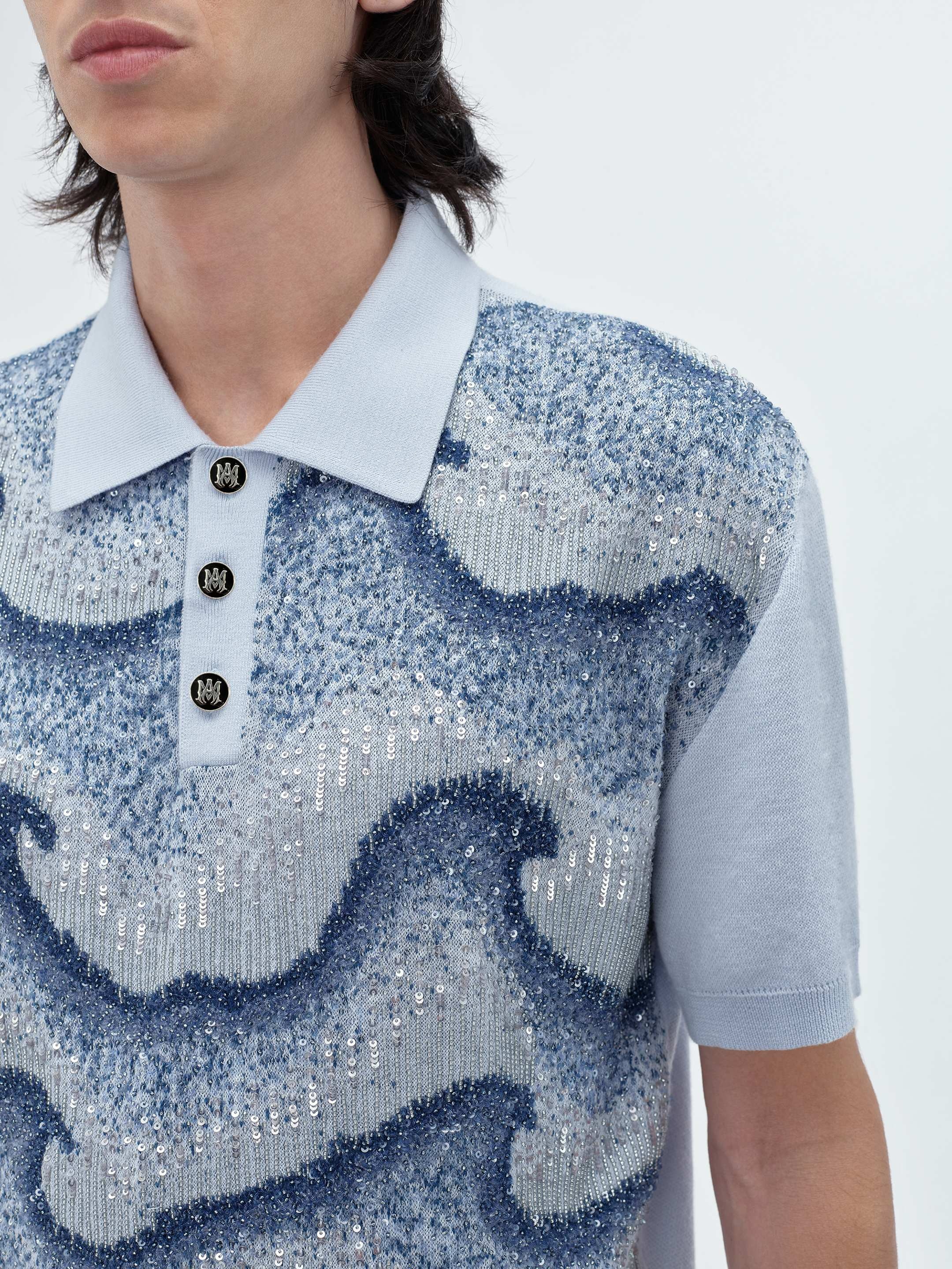 WAVY EMBELLISHED POLO - 6