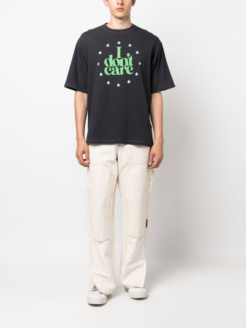 UNDERCOVER slogan-print cotton T-shirt outlook