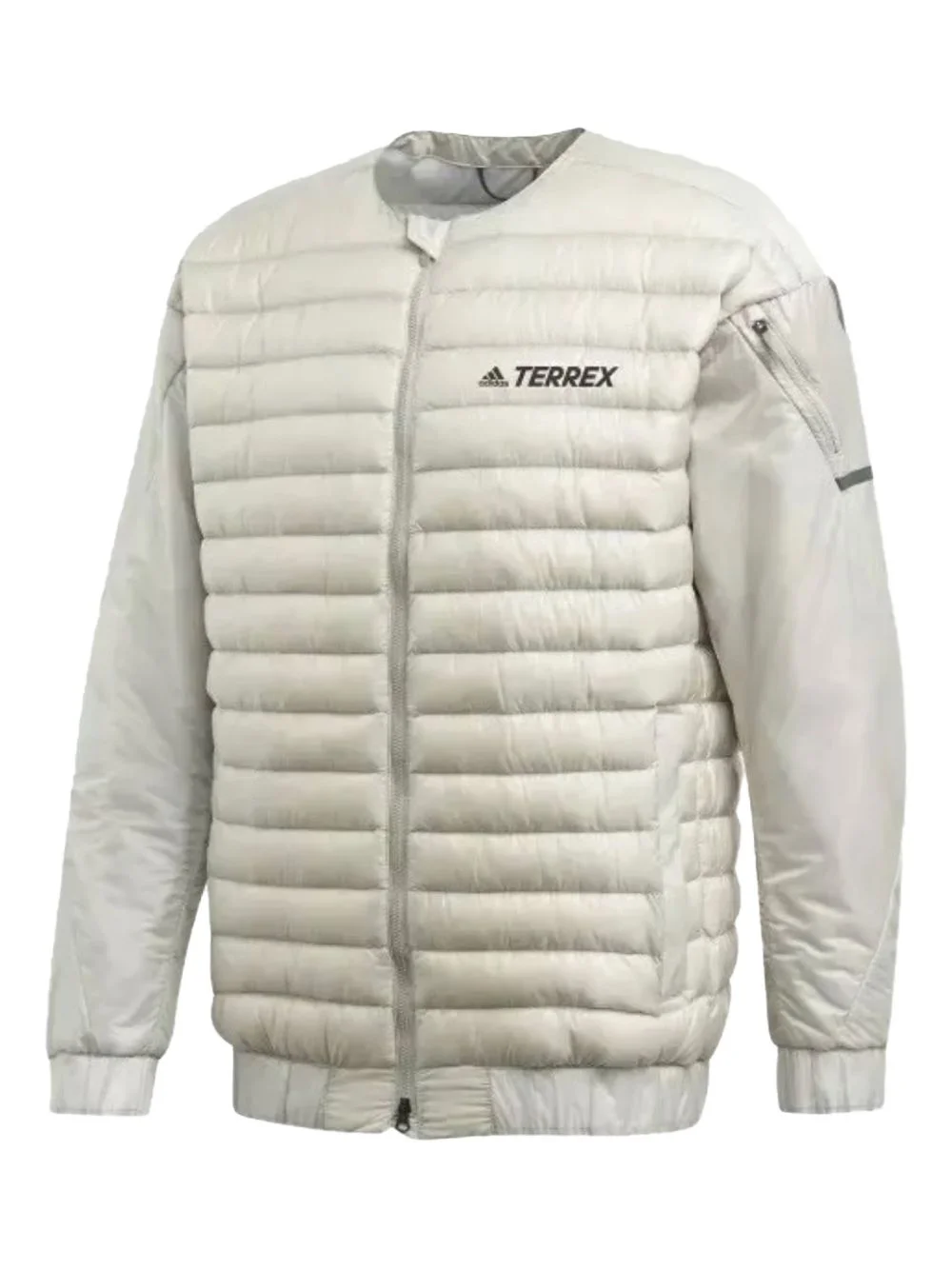zip-up padded jacket - 1