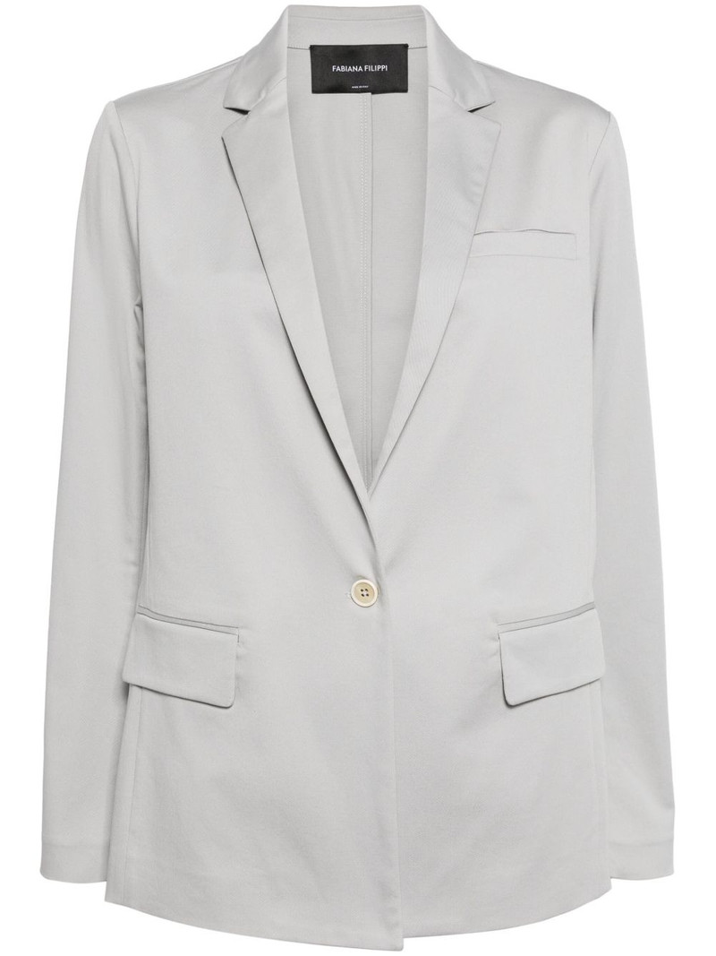 notched-lapels single-breasted blazer 1