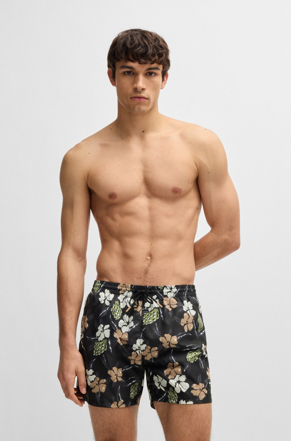 FULLY LINED SWIM SHORTS WITH SEASONAL PRINT - 2