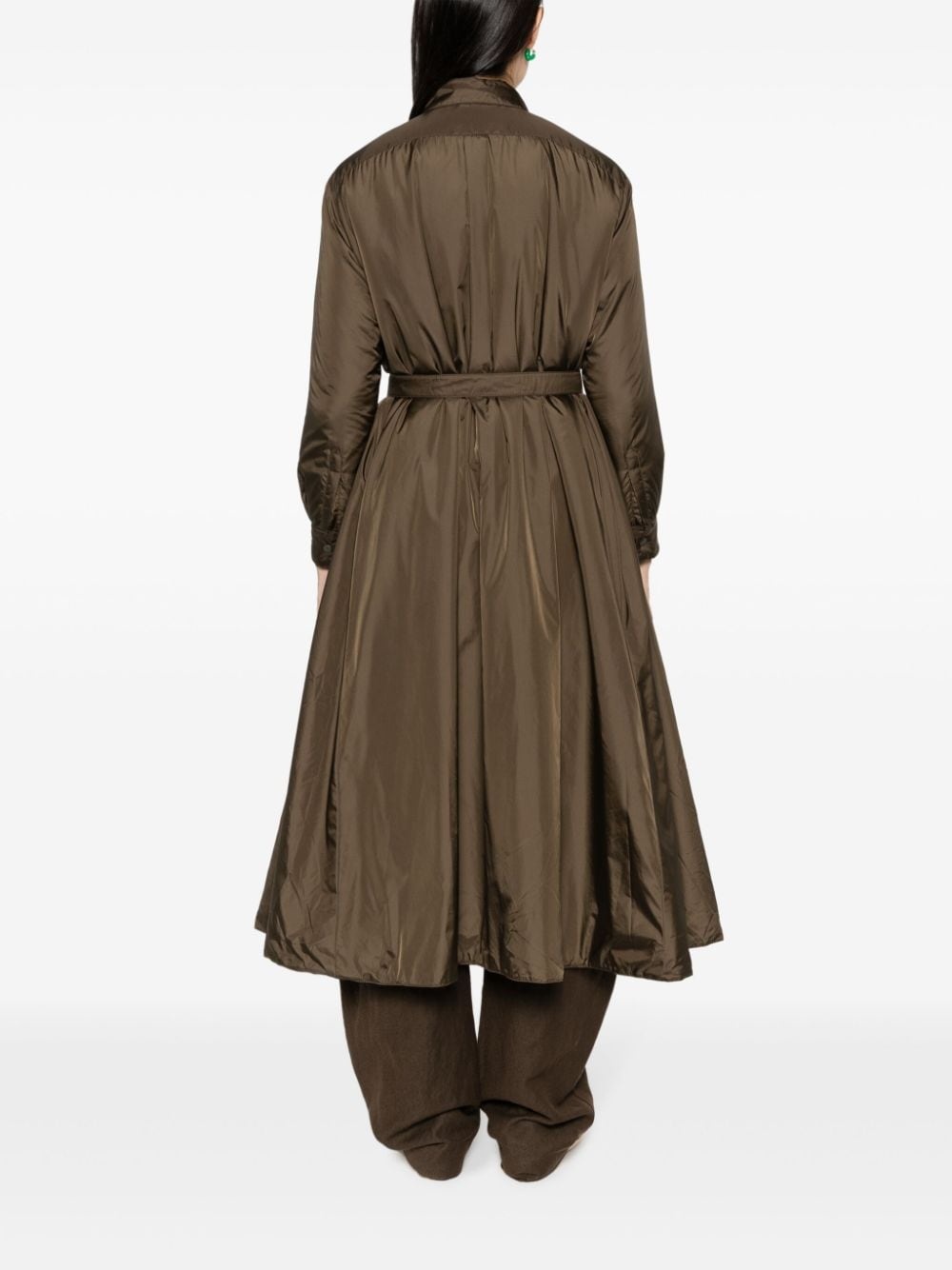 padded trench coat - 4