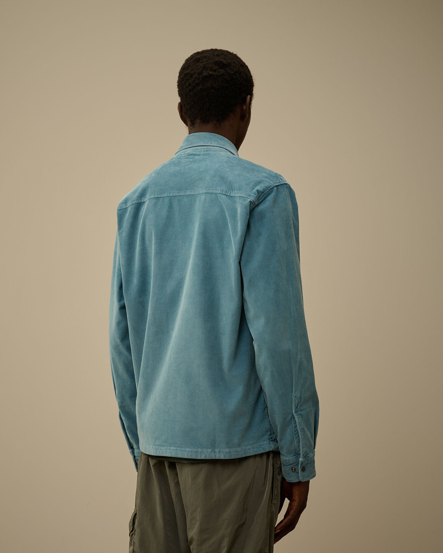 Corduroy Lens Zipped Overshirt - 4