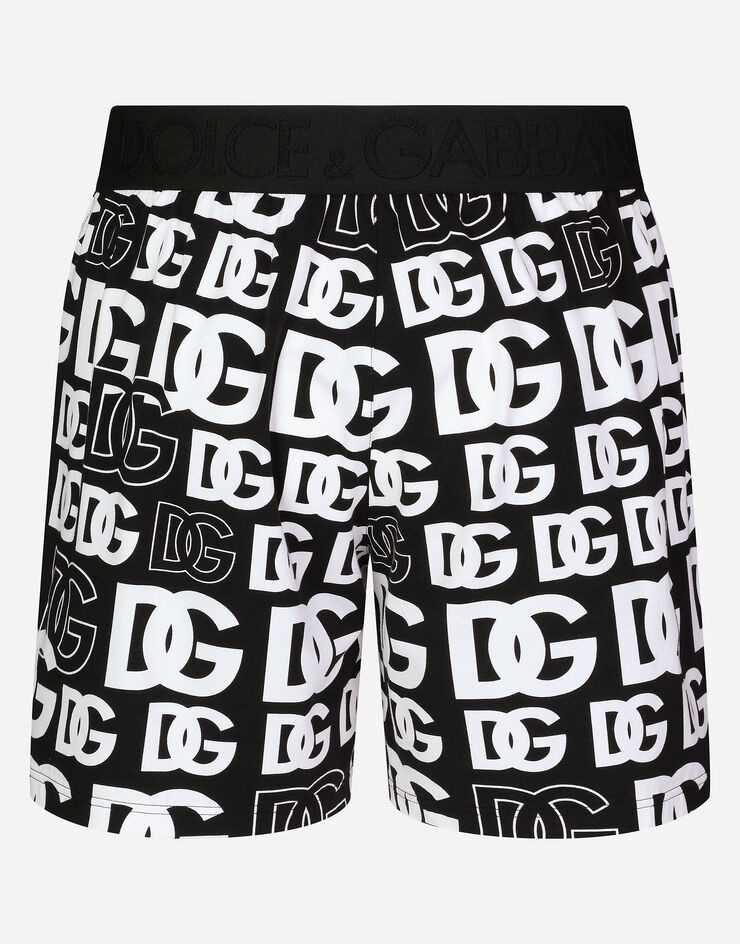 Two-way stretch jersey shorts with DG logo - 3