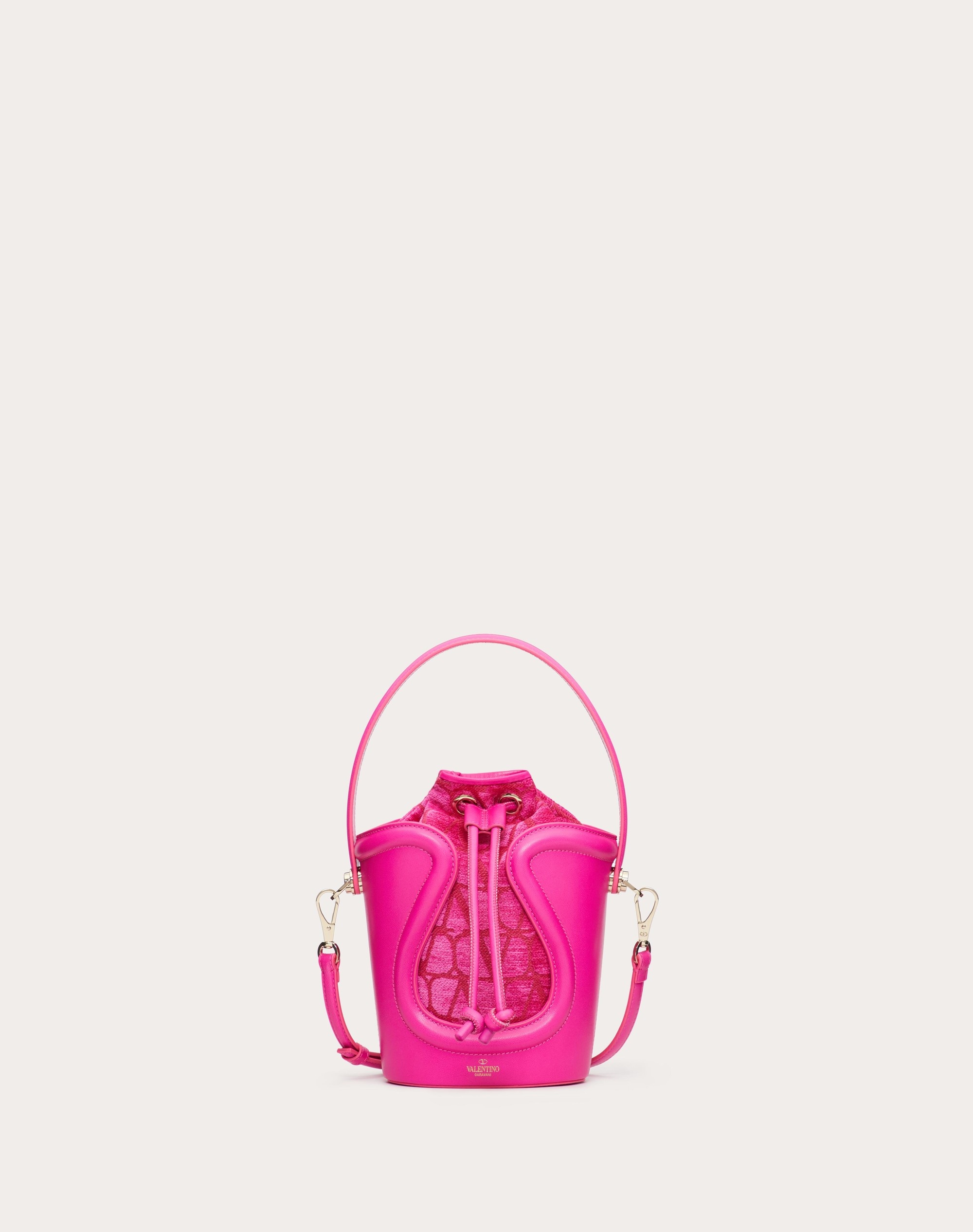 V Logo Signature Toile Iconographe Small Tote Bag in Pink - Valentino  Garavani