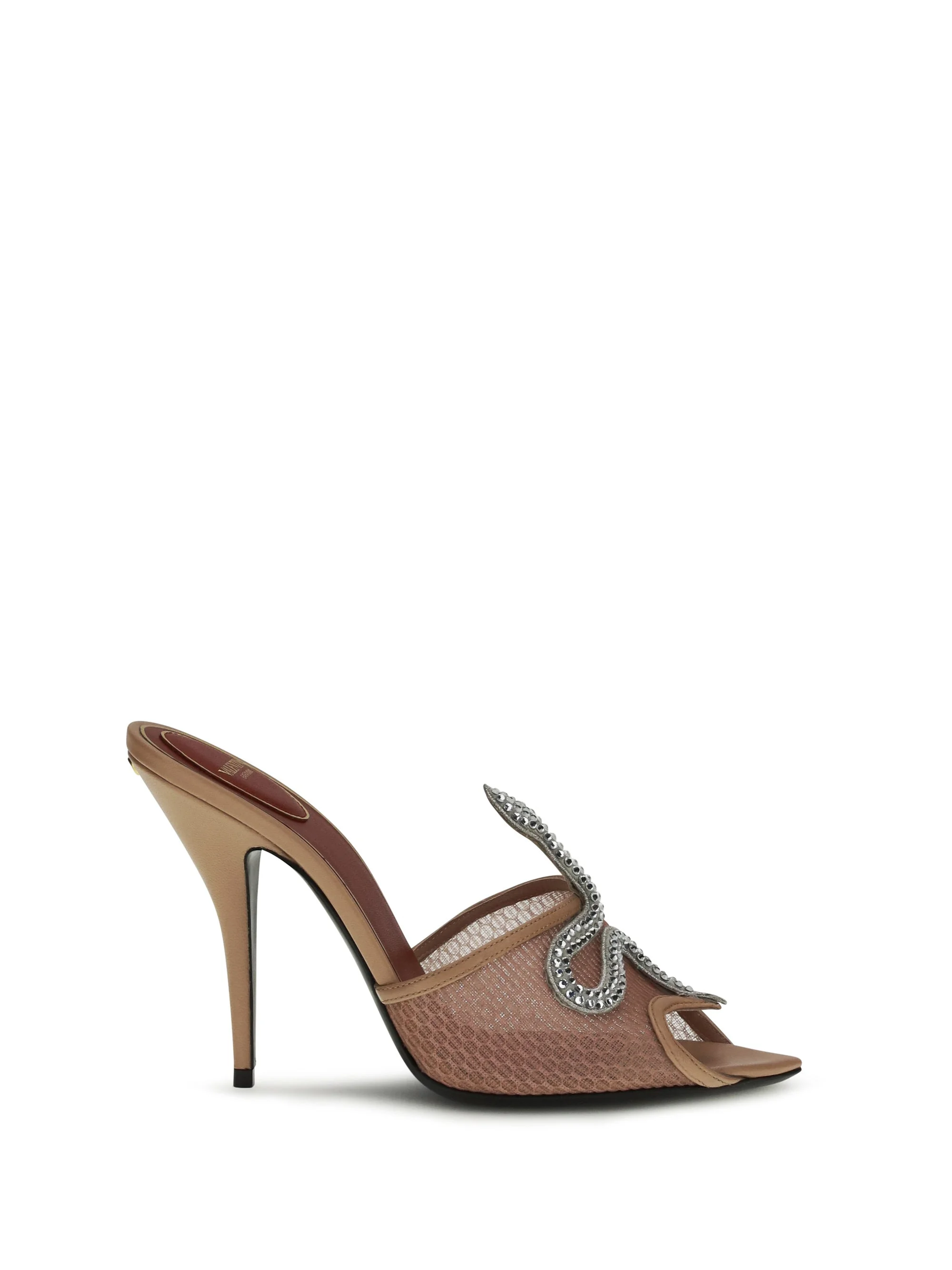 Valentino Garavani Coeur Vipère Sandals With Mesh - 1