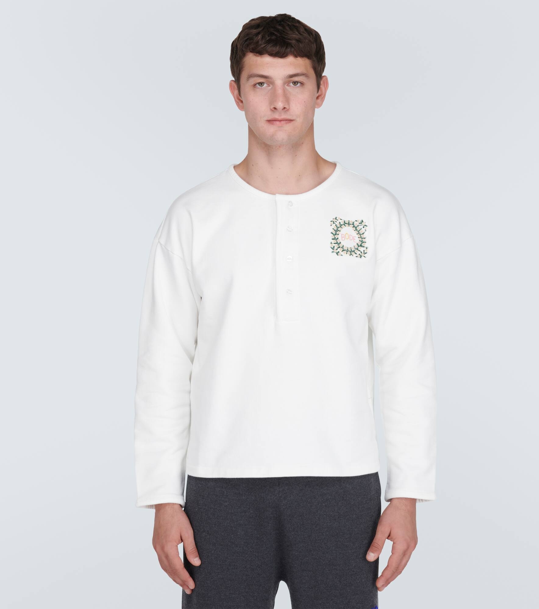 Daisy Never Tell cotton Henley shirt - 3