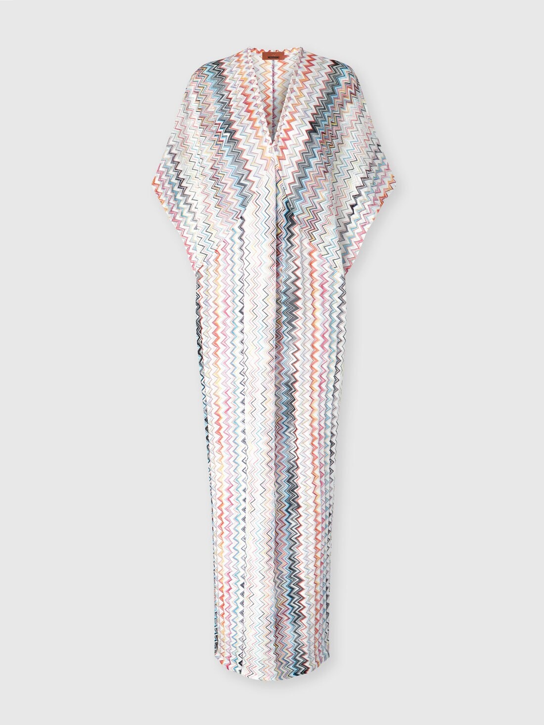 Long caftan with V-neck - 1
