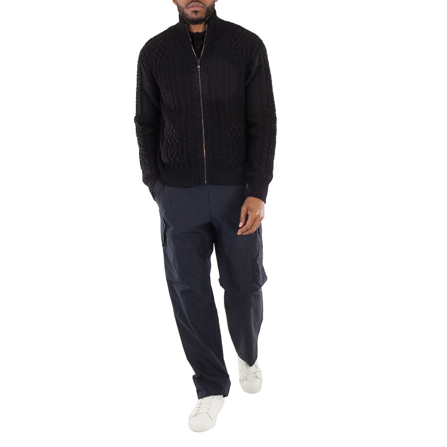 Versace Embroidered Logo Mid-Rise Cotton Trousers - 5
