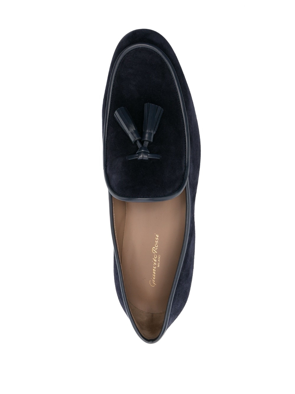 tassel-detail suede loafers - 4
