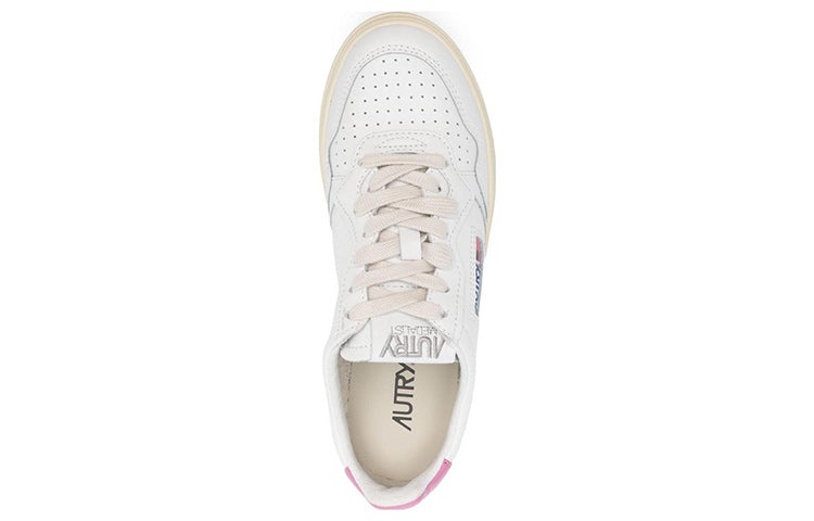 (WMNS) AUTRY Medalist low Leather 'White Pink' AULW-LL55 - 3