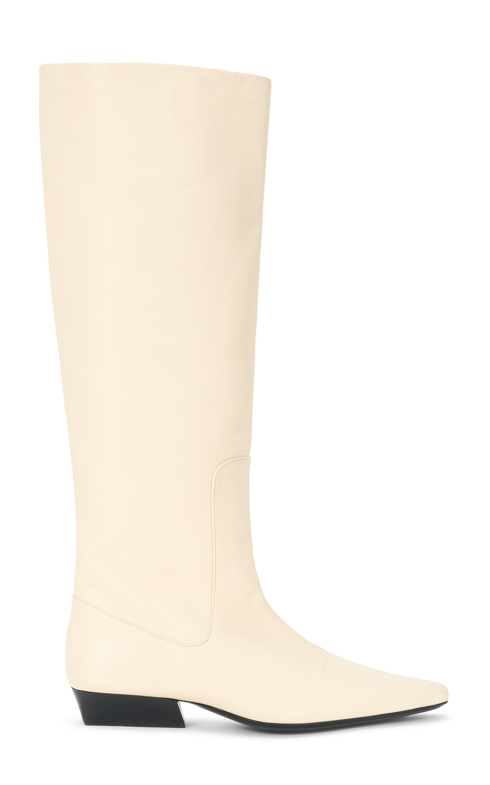 Wally Leather Knee Boots white - 1