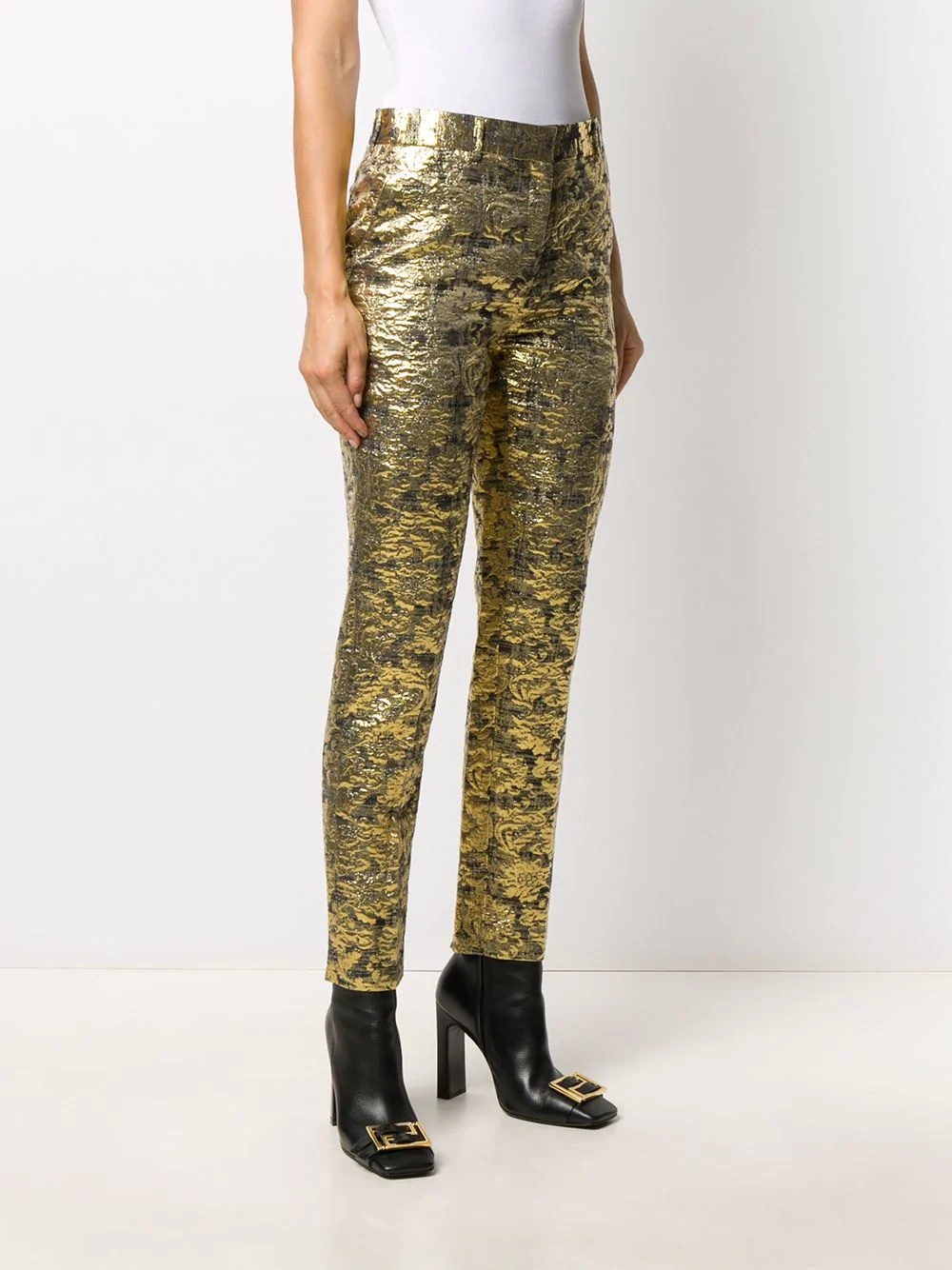 Lucy metallic-effect trousers  - 3