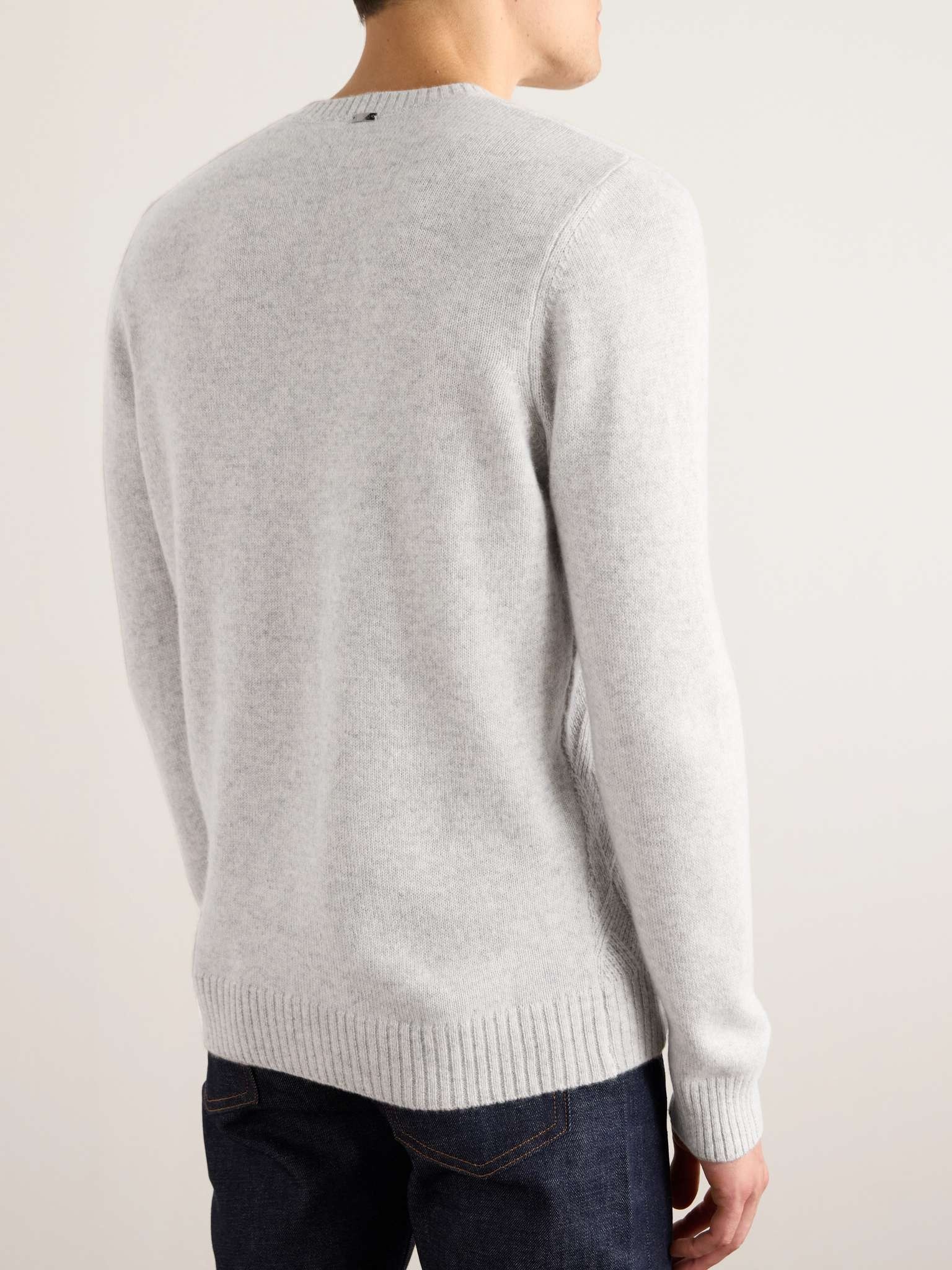 Herringbone Cashmere Sweater - 3