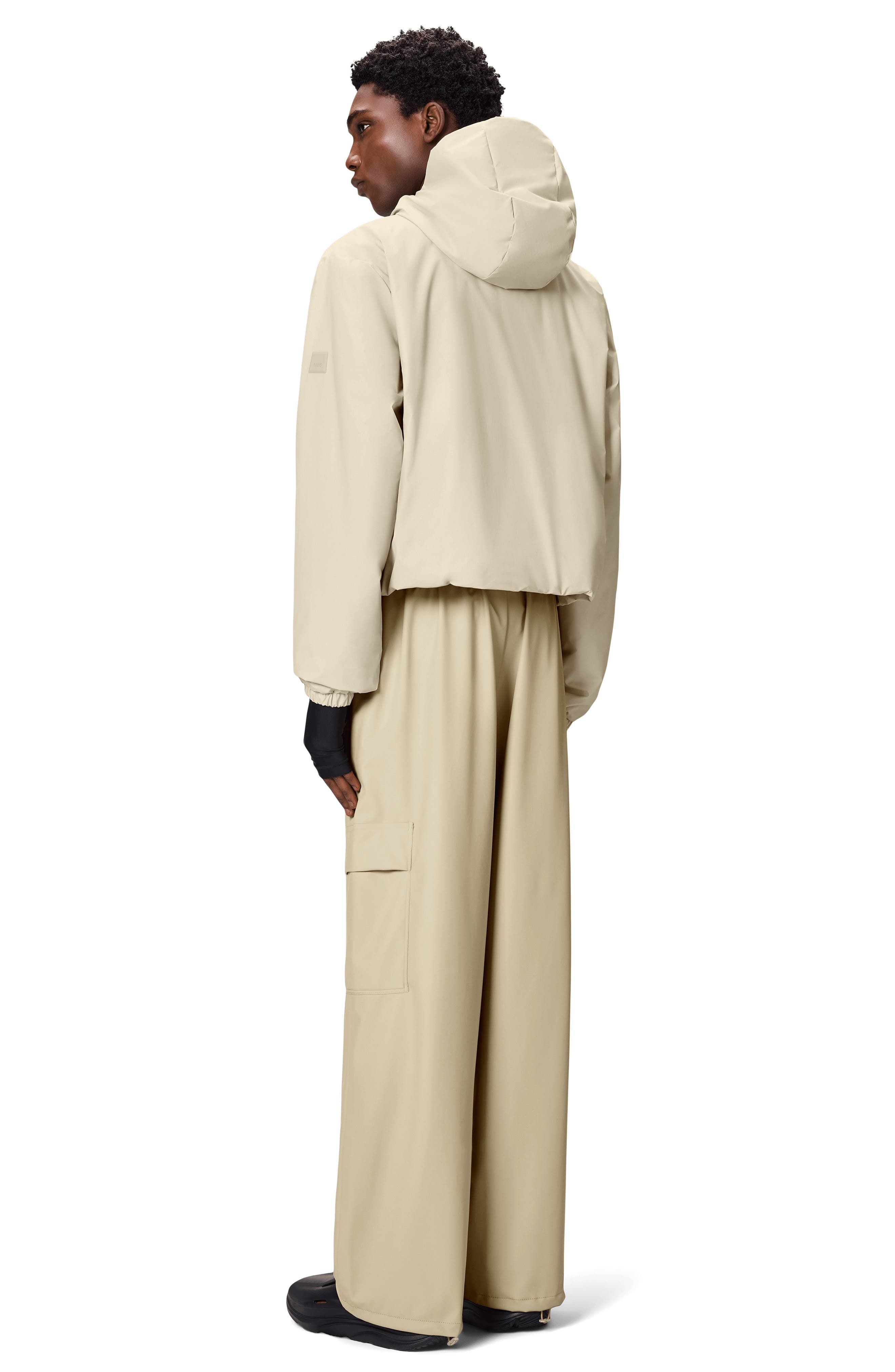 Rains Lohja Water Resistant Insulated Rain Jacket in Dune at Nordstrom - 4