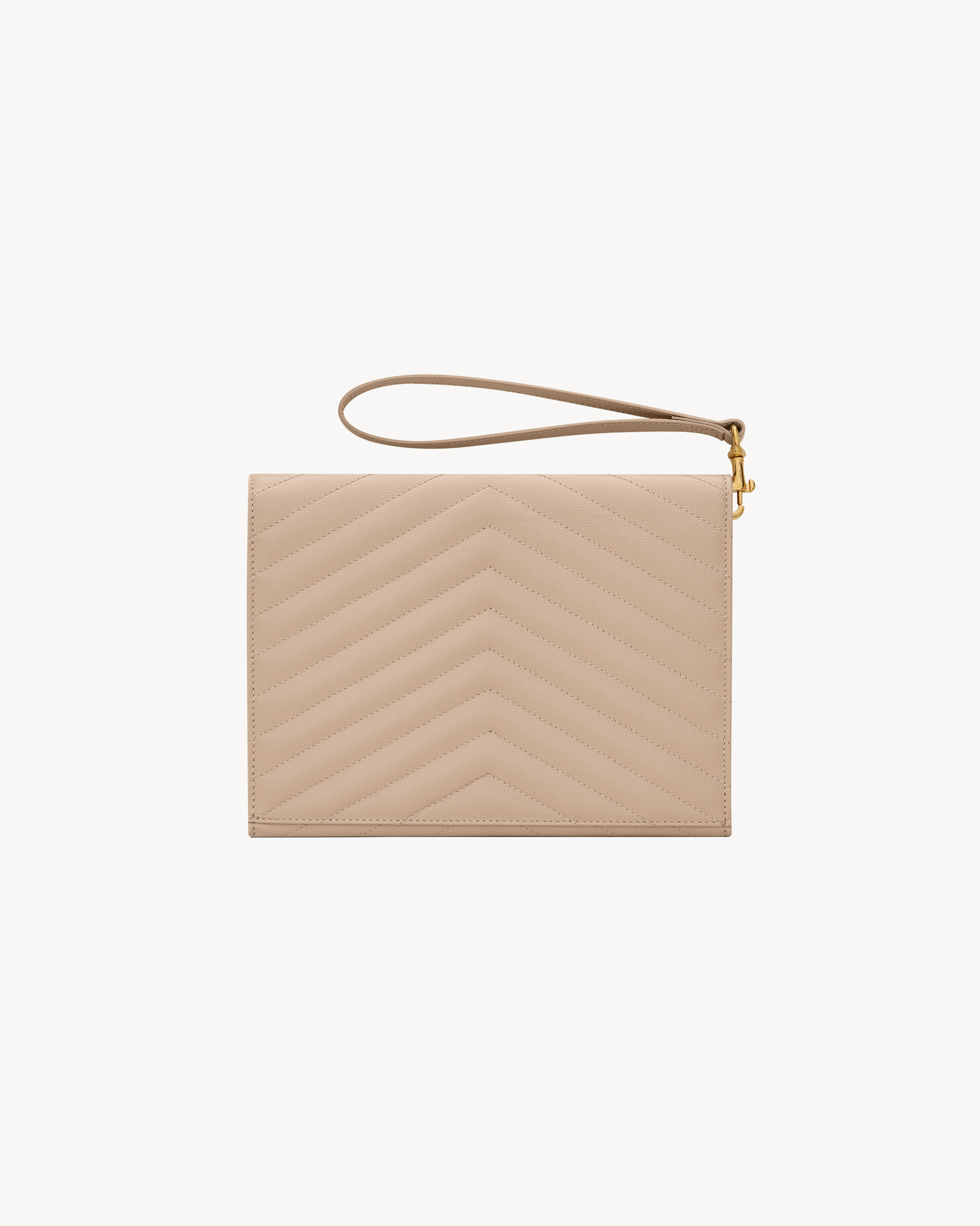 CASSANDRE MATELASSÉ FLAP POUCH IN GRAIN DE POUDRE LEATHER - 2