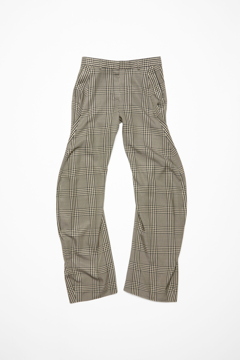 Plaid tailored trousers - Multi brown 6