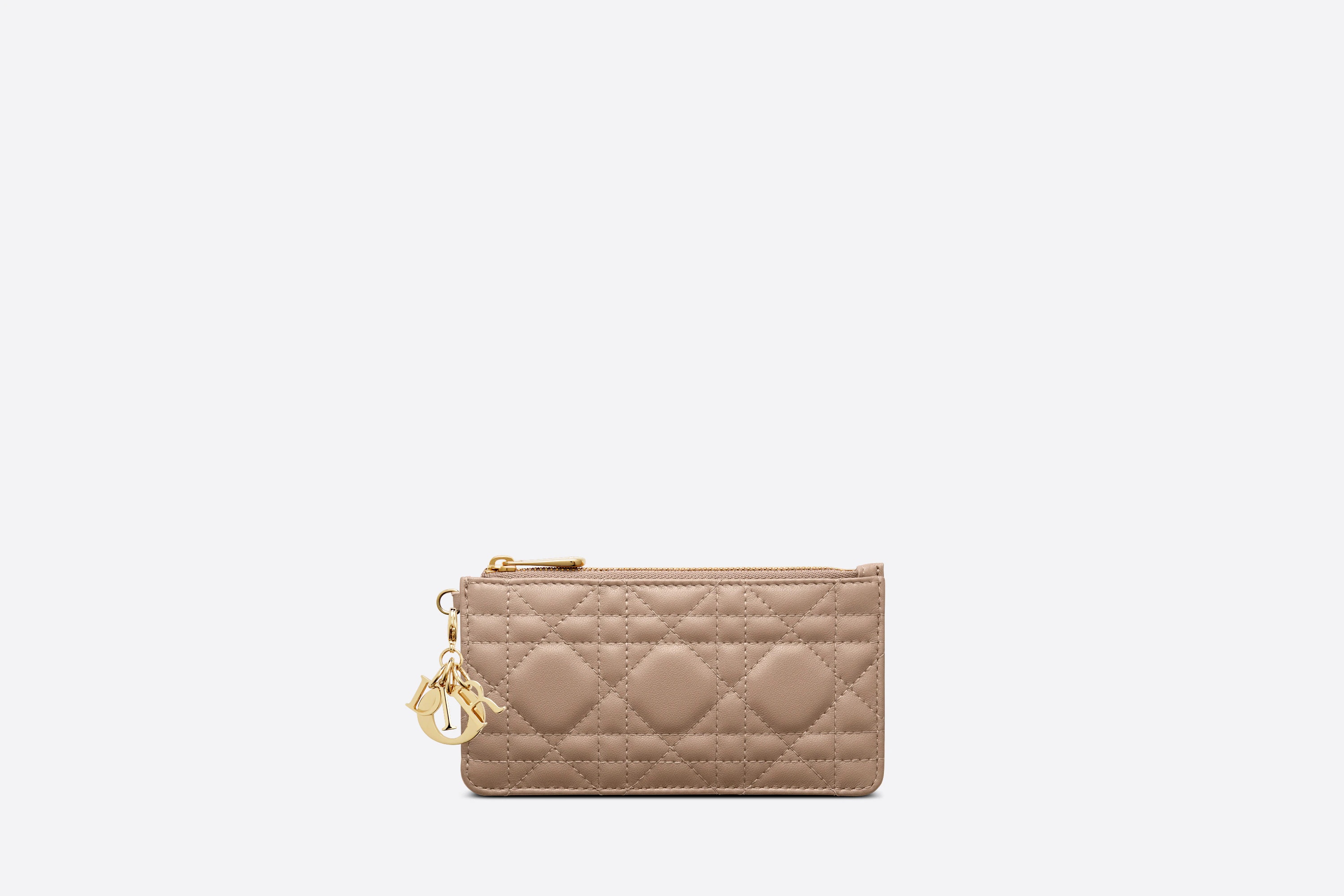Small Lady Dior Zipped Card Holder - 1