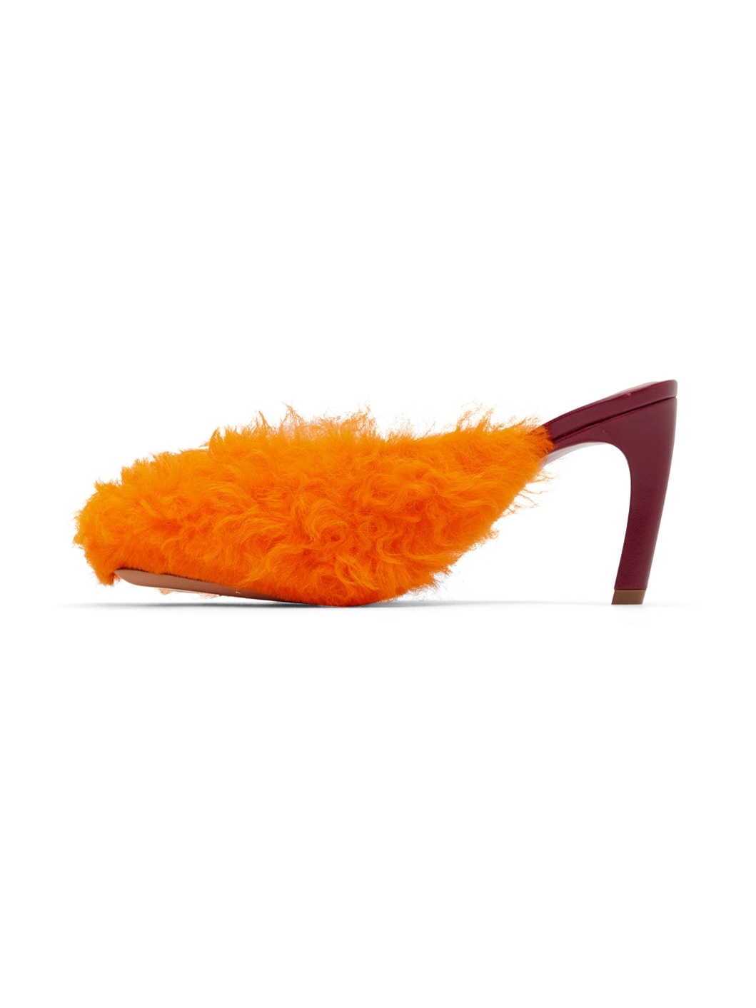 Orange Furry Heels - 3