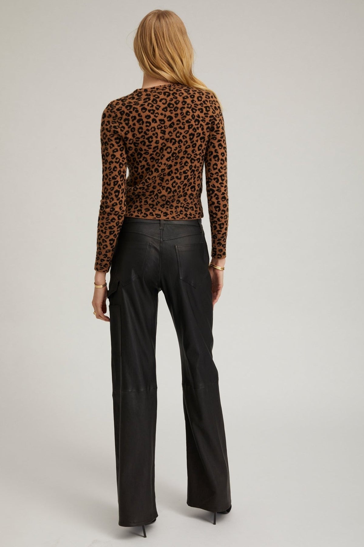 LEOPARD CASHMERE BABY CARDIGAN - 4