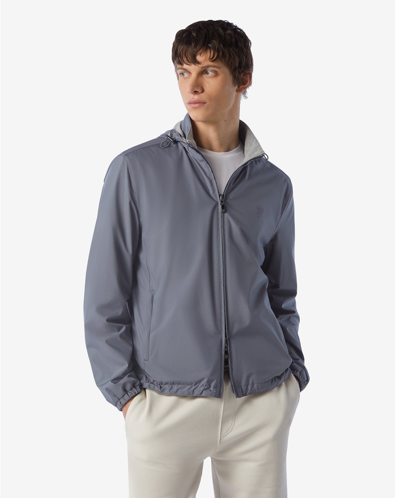 Sugar paper blue technical fabric reversible jacket - 2