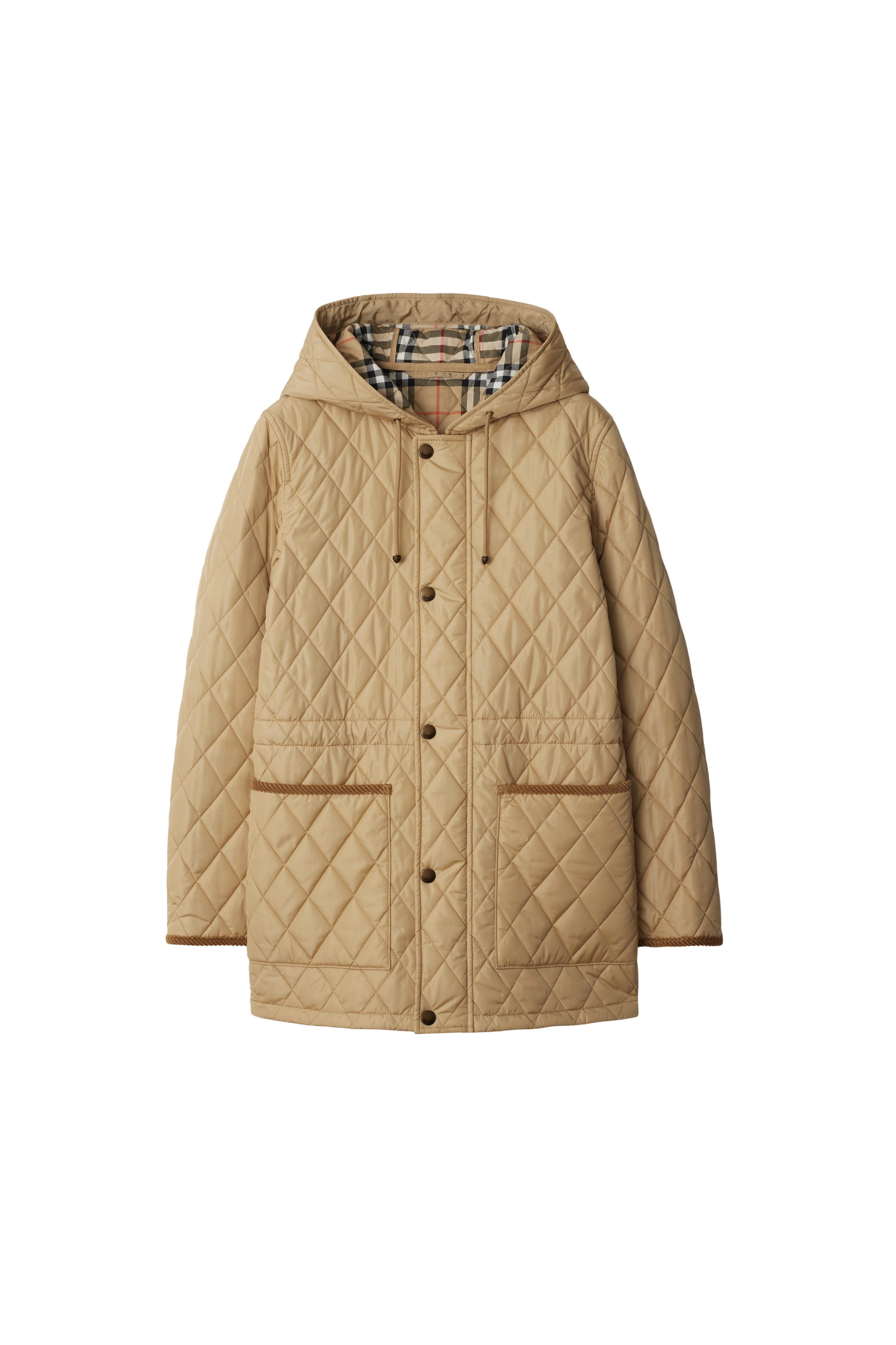 burberry Quilted Nylon Devon Parka in Flax at Nordstrom - 2