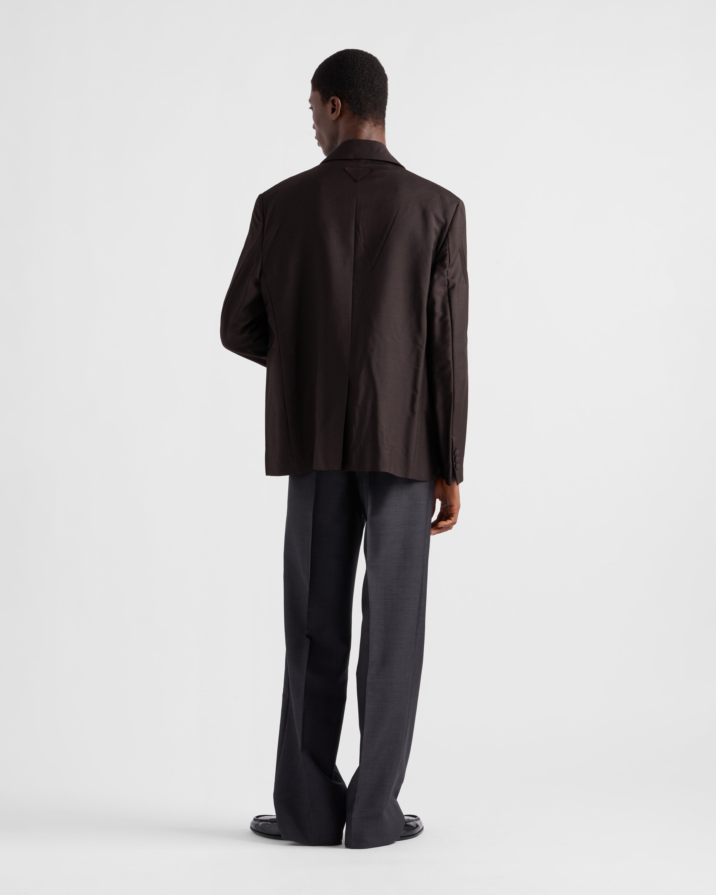 Mohair wool single-breasted jacket - 5
