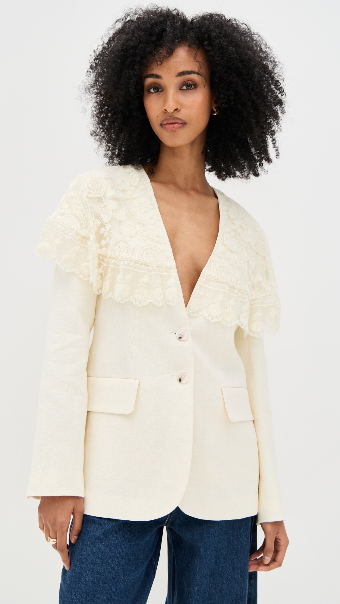 Arielle Lace Cape Jacket - 1