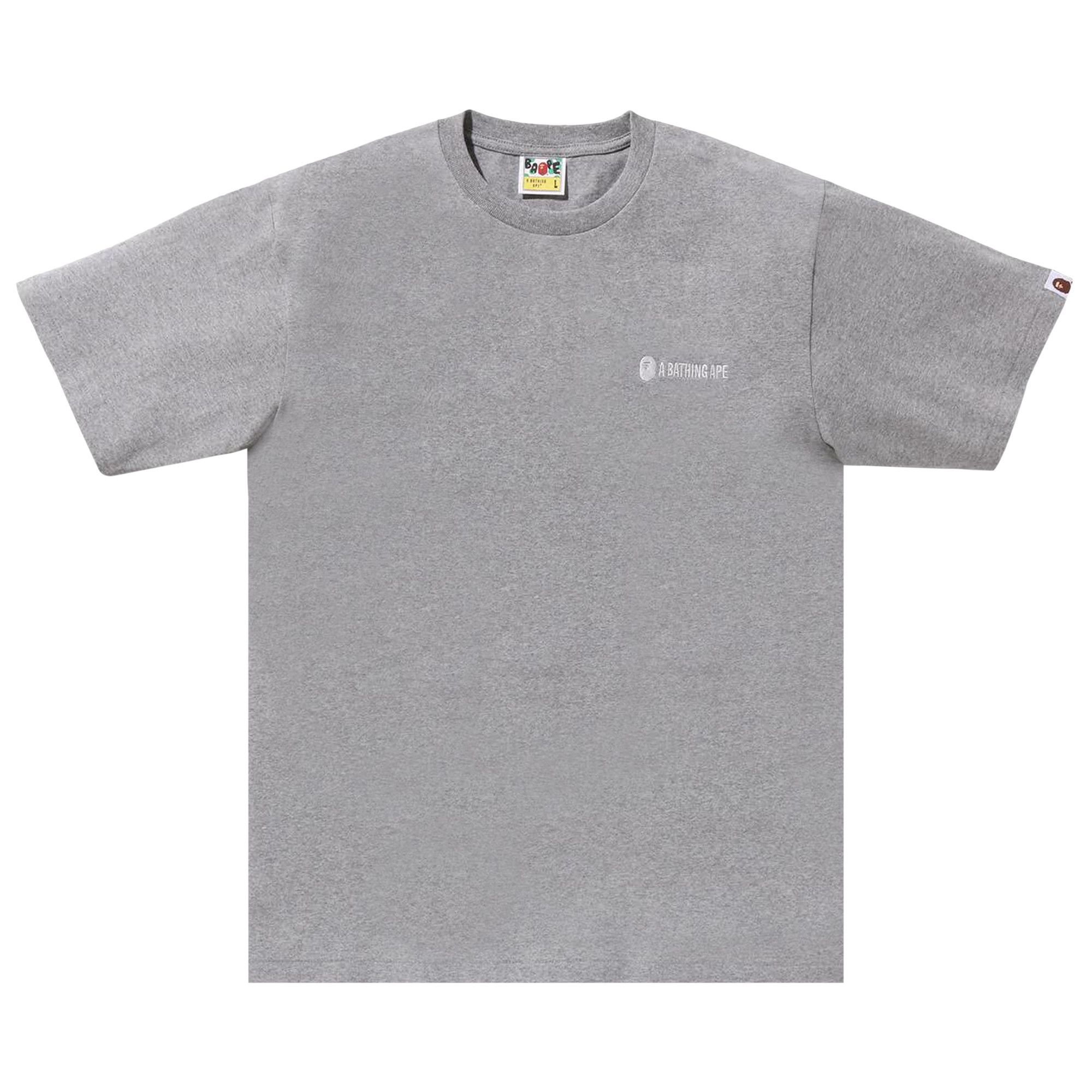 BAPE Small Logo Tee 'Grey' - 1