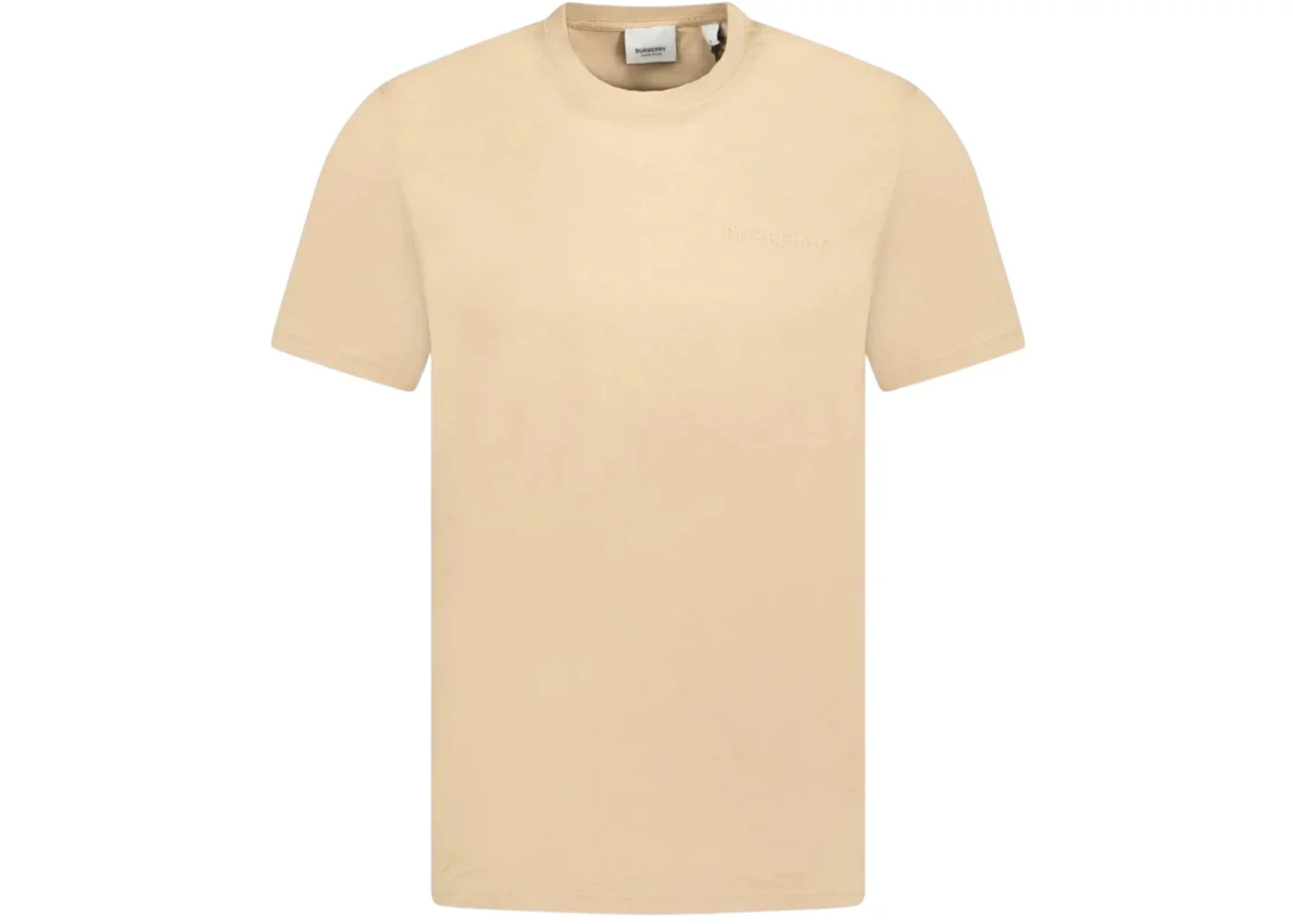 Burberry Monotone Logo T-Shirt Beige - 1
