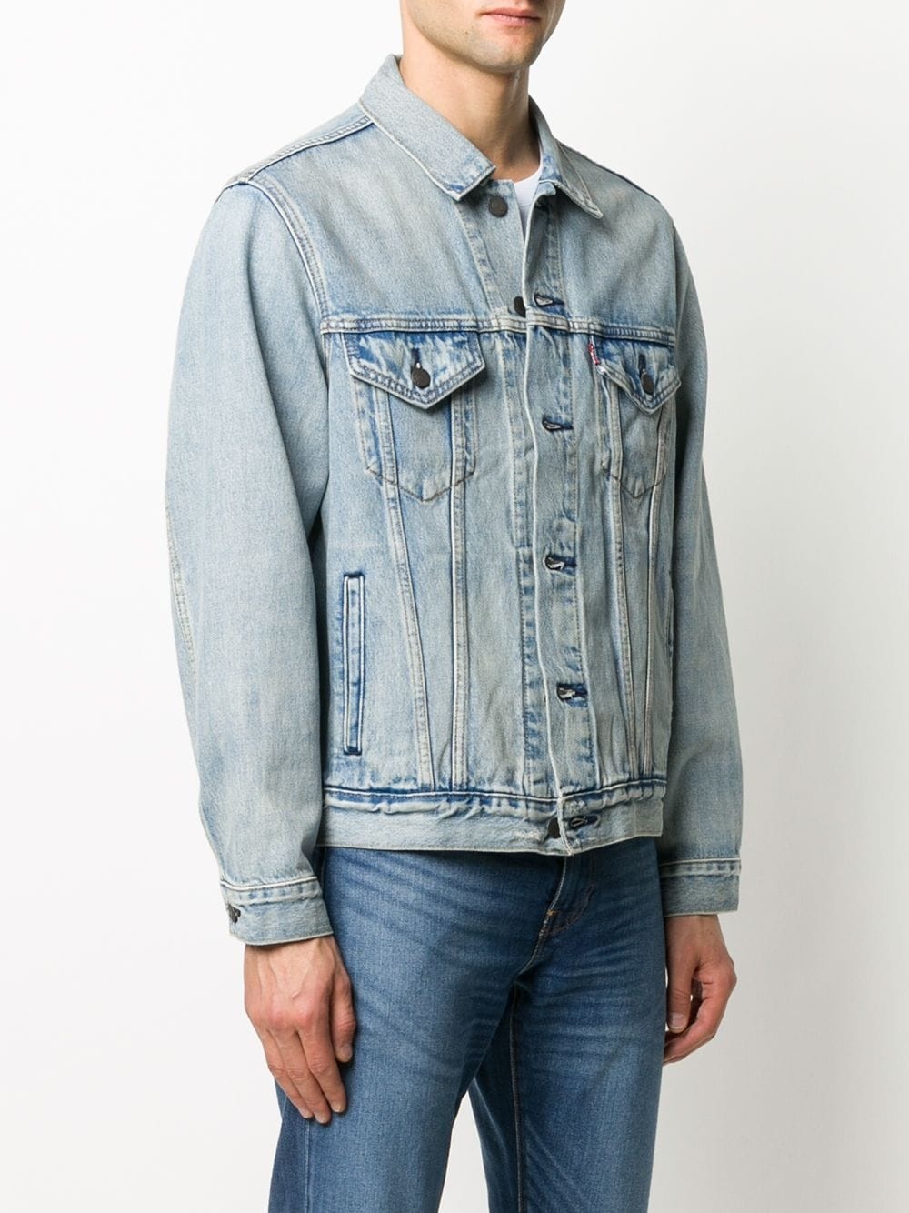 stonewashed denim jacket - 3