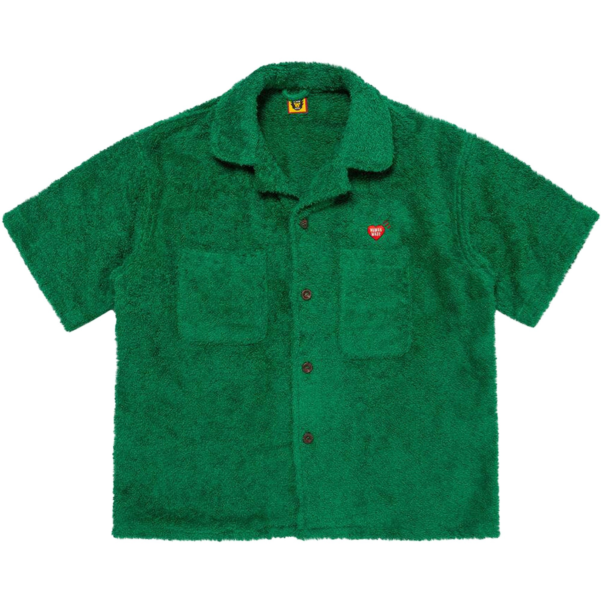 Human Made Human Made Pile Aloha Shirt 'Green' | REVERSIBLE