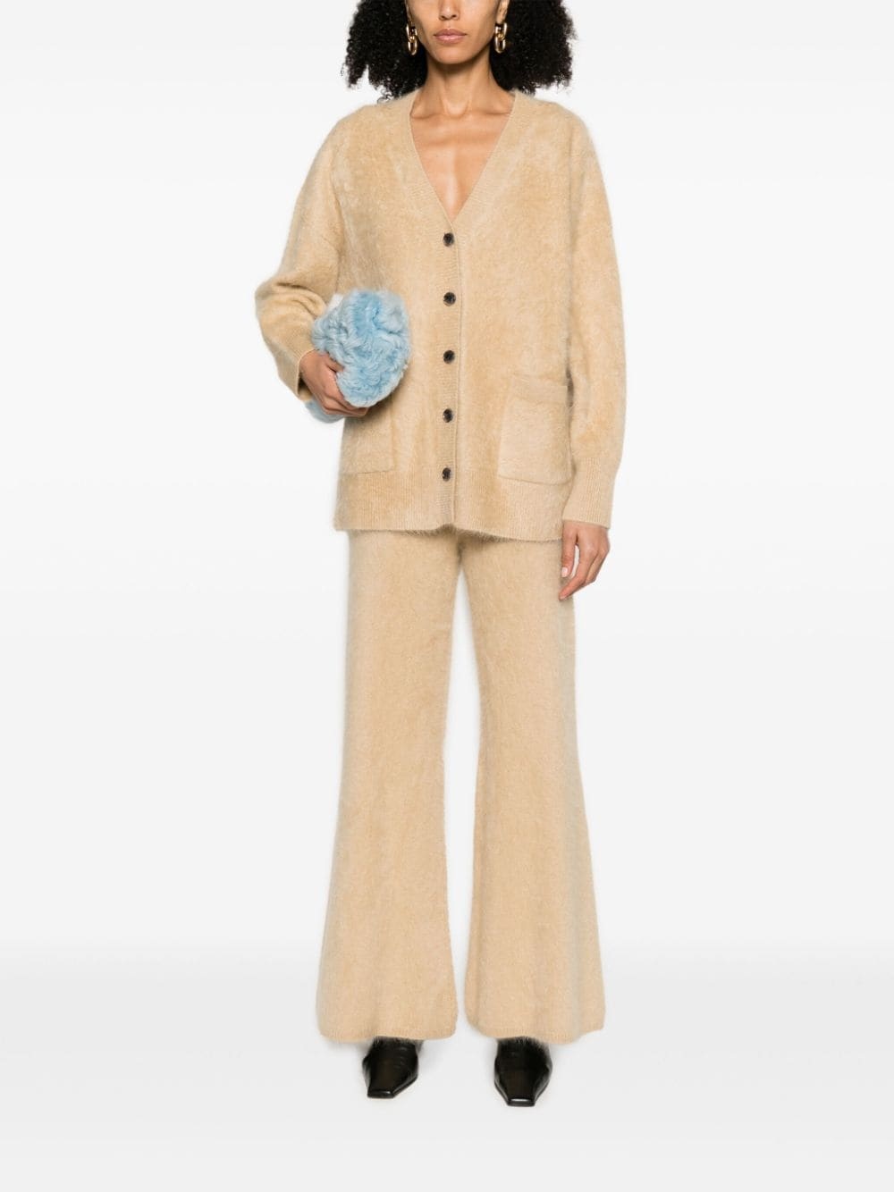The Malena brushed cashmere cardigan - 2