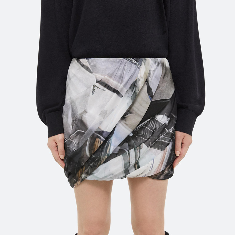 PRINTED SILK BUBBLE SKIRT 6