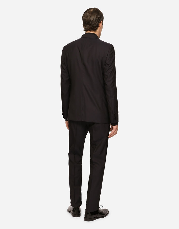 Wool and silk three-piece Martini-fit tuxedo suit - 2