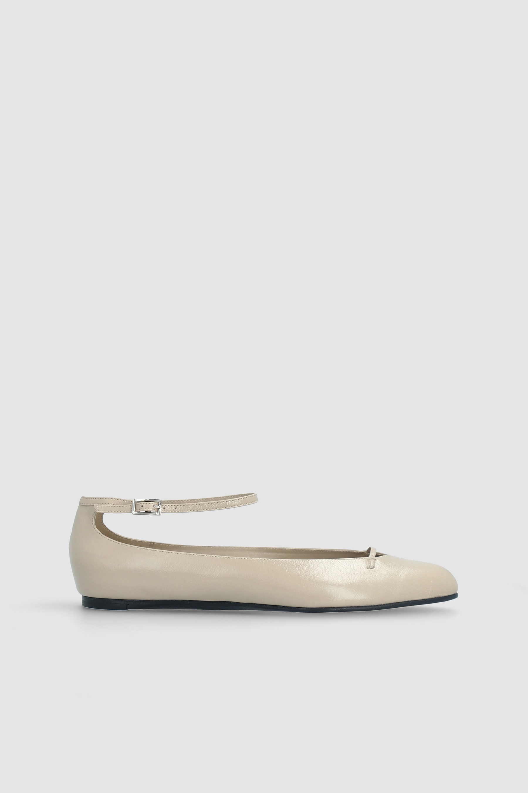 MARGOT DRYLAND CREASED CALF LEATHER FLAT - 1