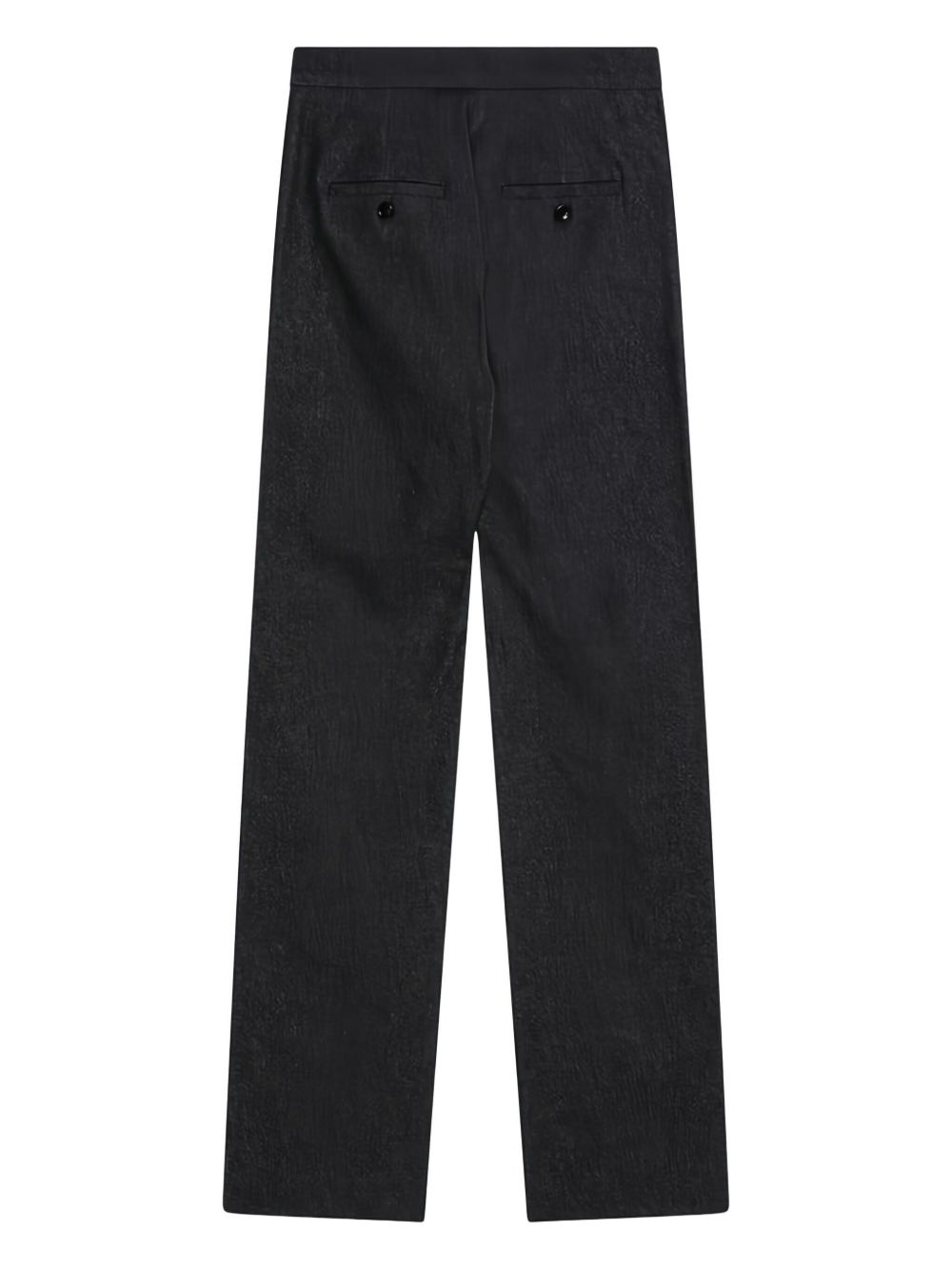 cotton straight-leg trousers - 6