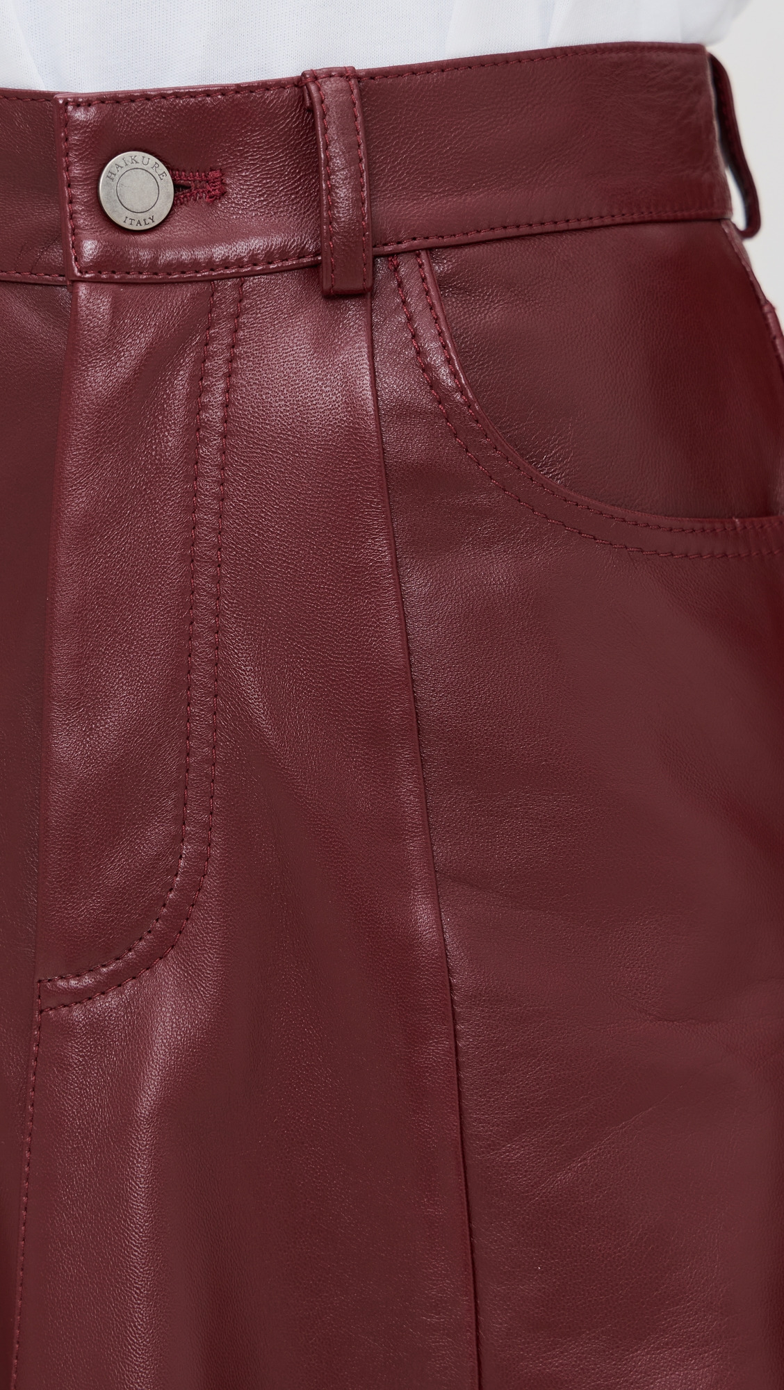 Mid Serenity Leather Skirt - 5