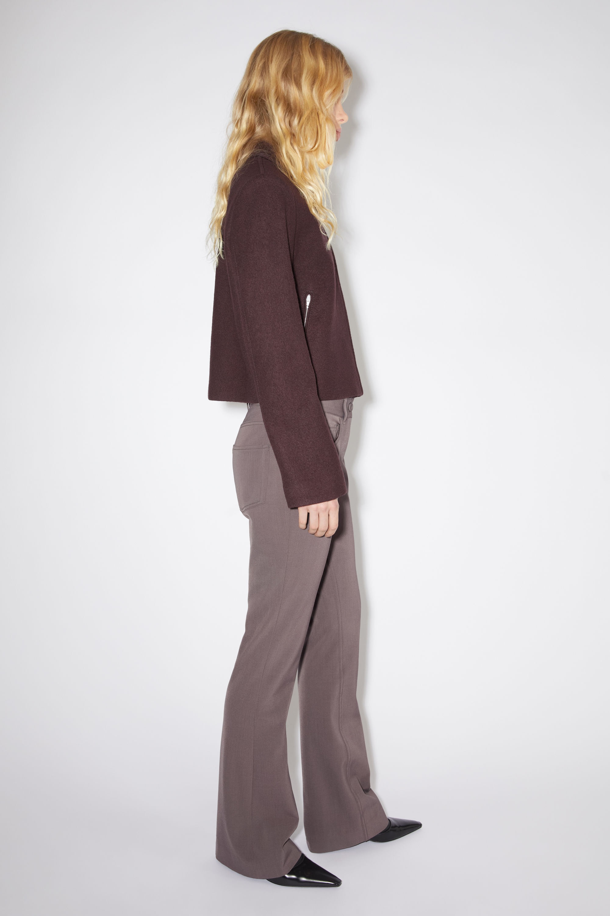 Wool blend trousers - Dove purple - 4