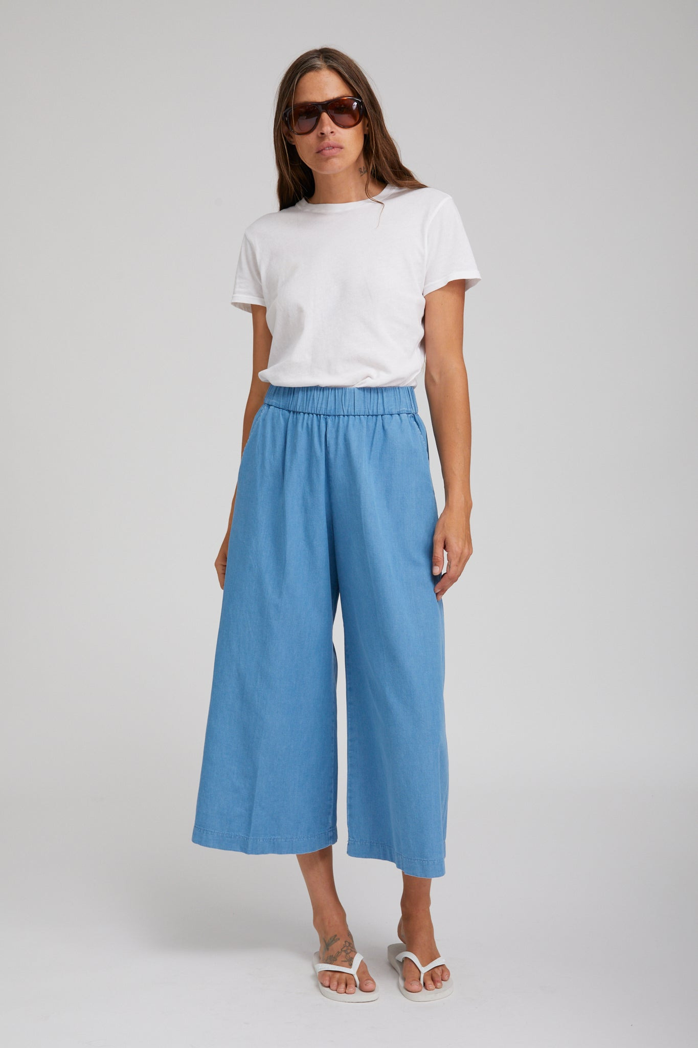 CHAMBRAY CULOTTE - 2