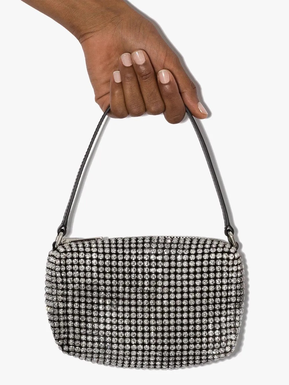 medium Wangloc rhinestone-embellished clutch bag - 4