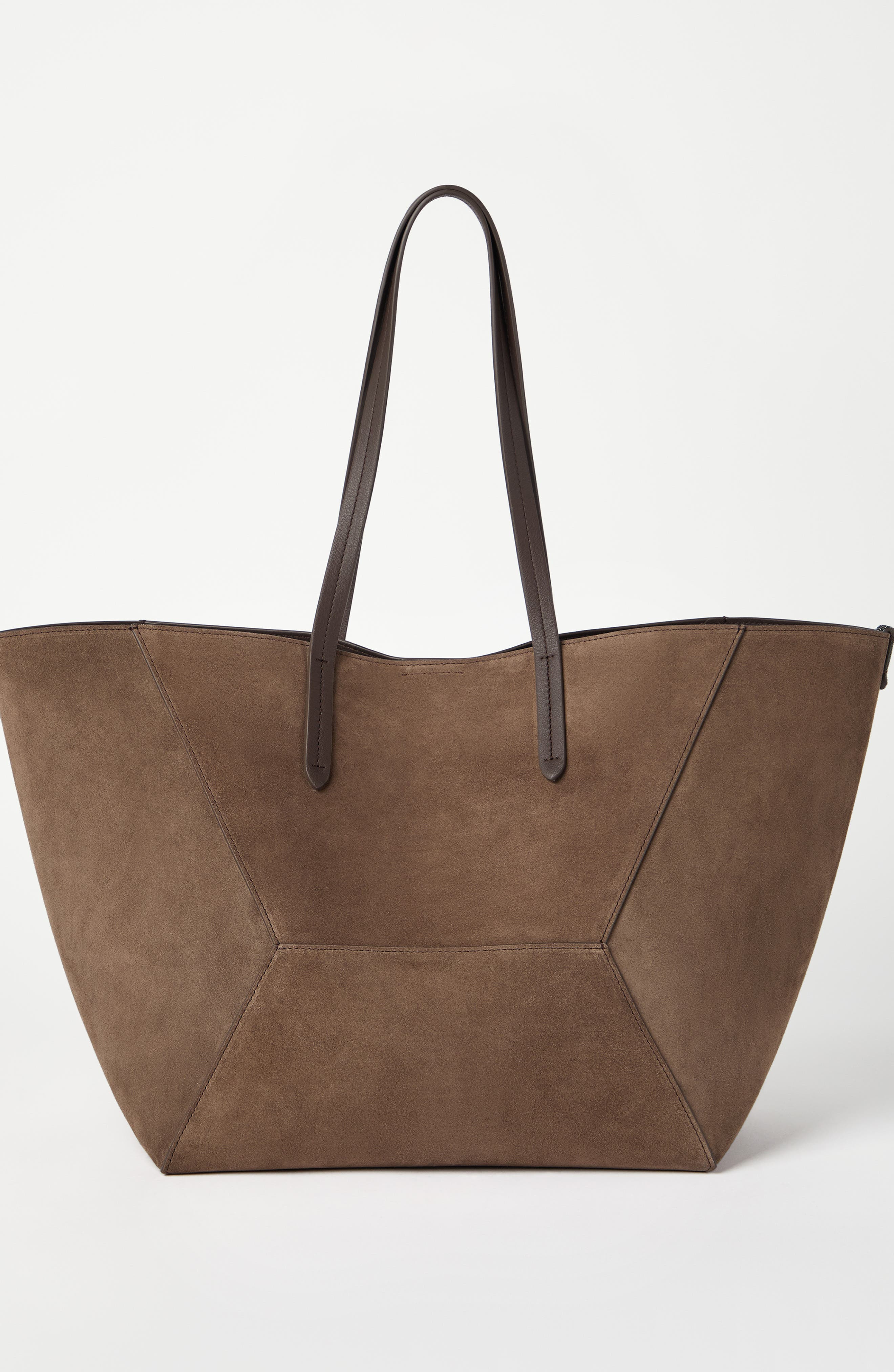 Brunello Cucinelli Suede large BC Duo bag in Bark at Nordstrom - 3