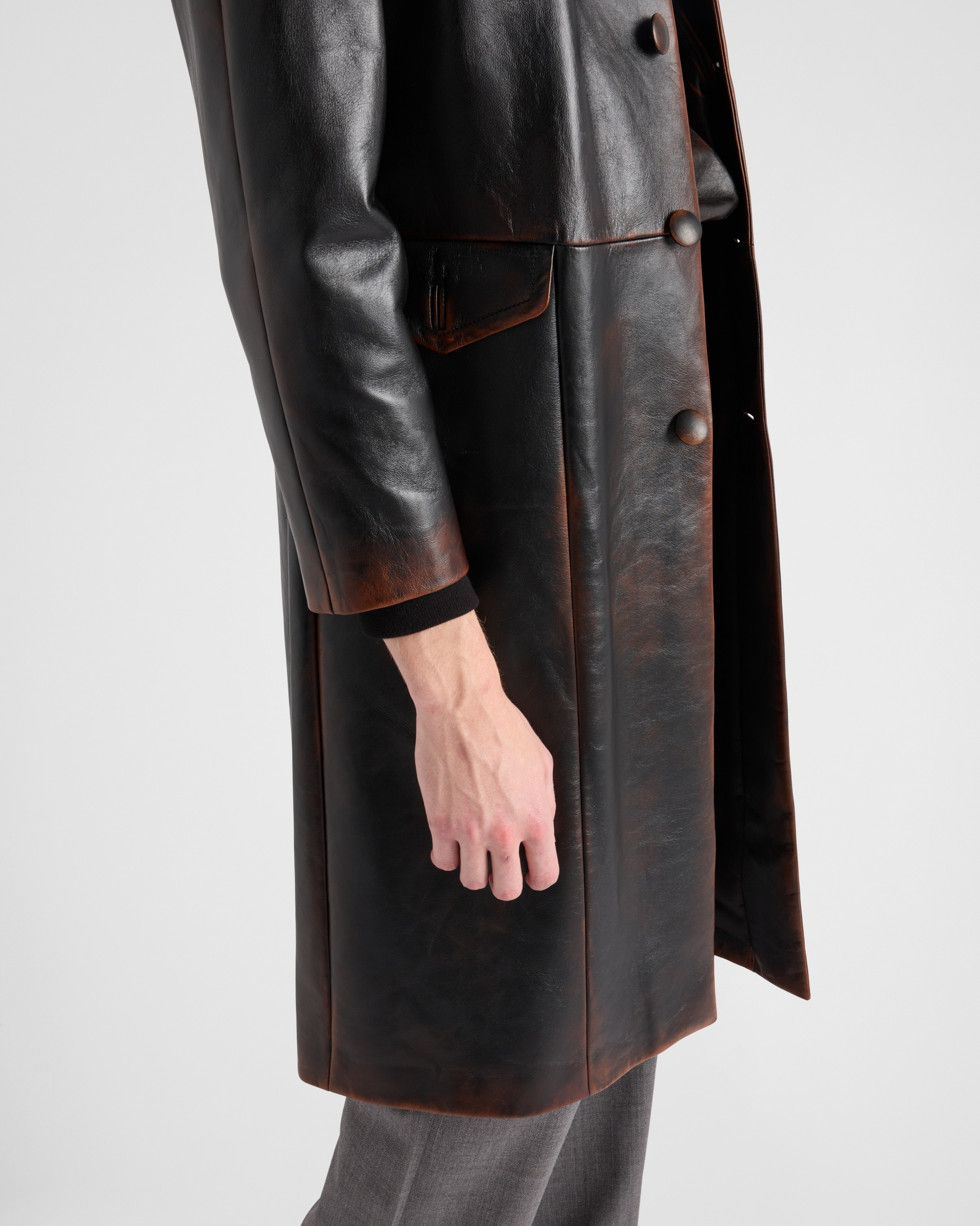 Nappa leather coat - 4