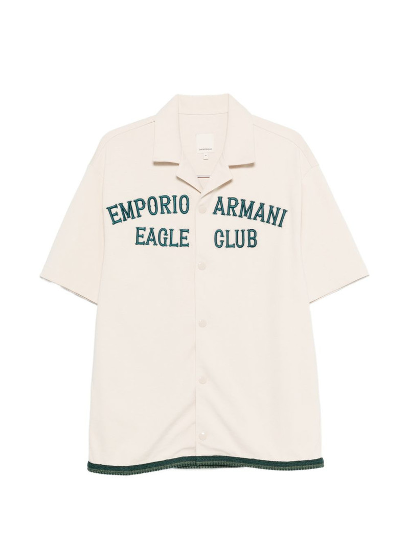 logo-embroidered shirt 1