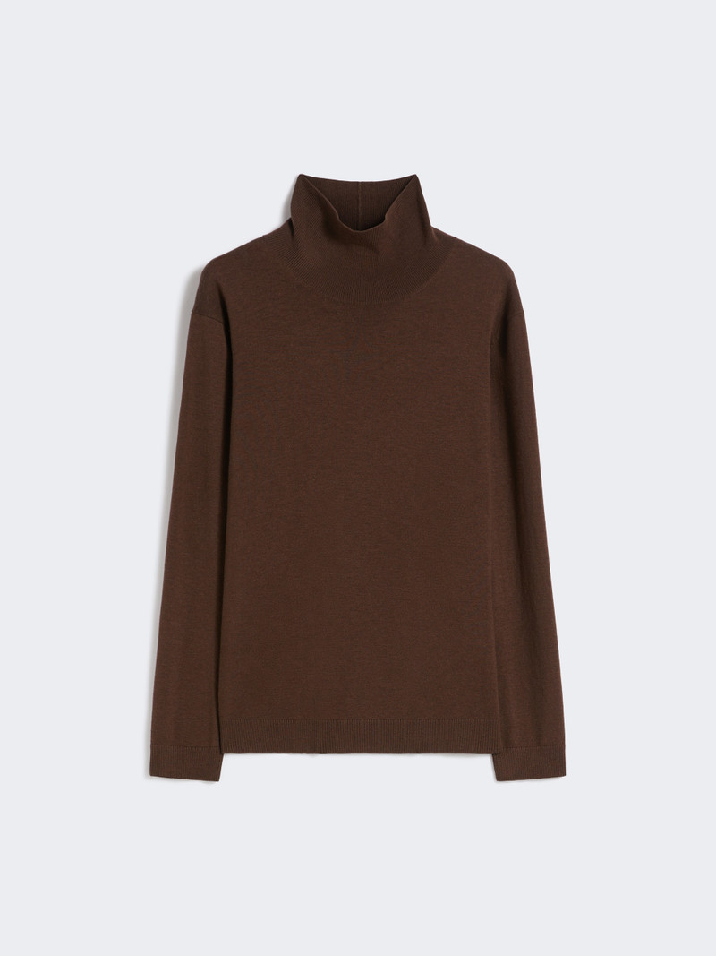 KIKU Wool and silk knit turtleneck 1