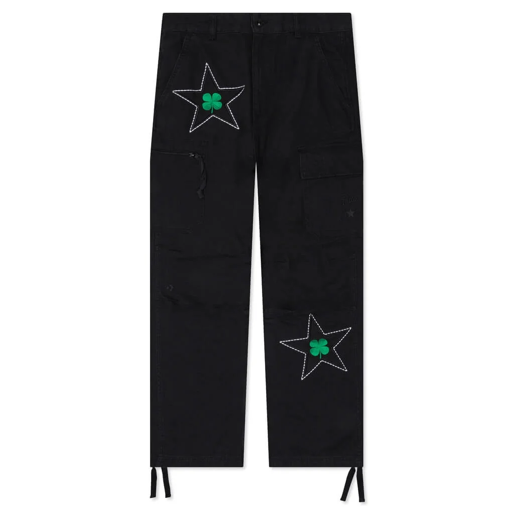 CONVERSE X PATTA FOUR-LEAF CLOVER CARGO PANT - BLACK - 1